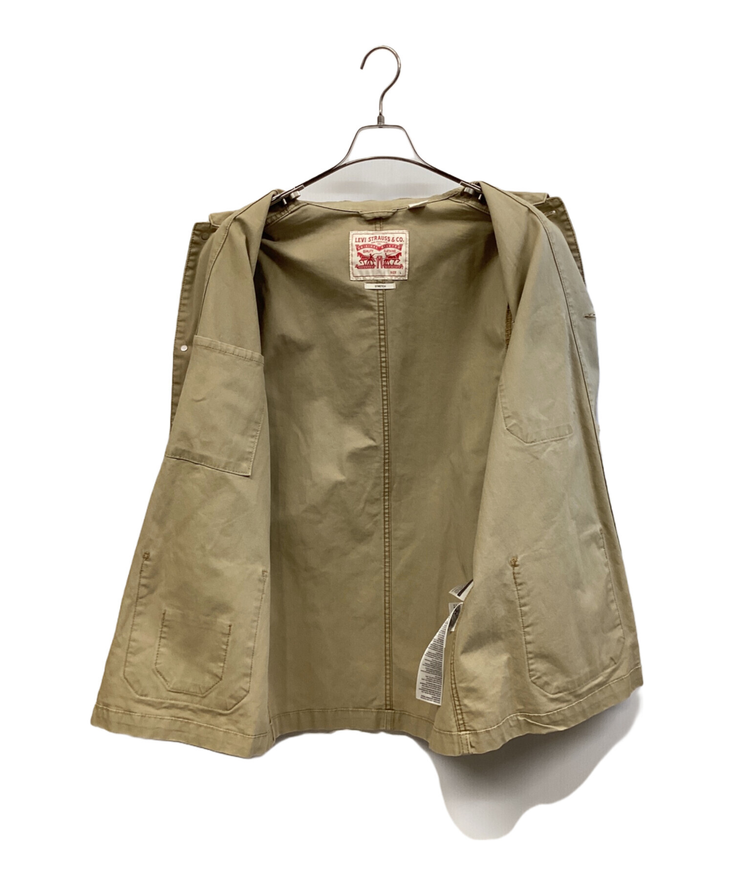 中古・古着通販】LEVI'S (リーバイス) ワークジャケット ベージュ