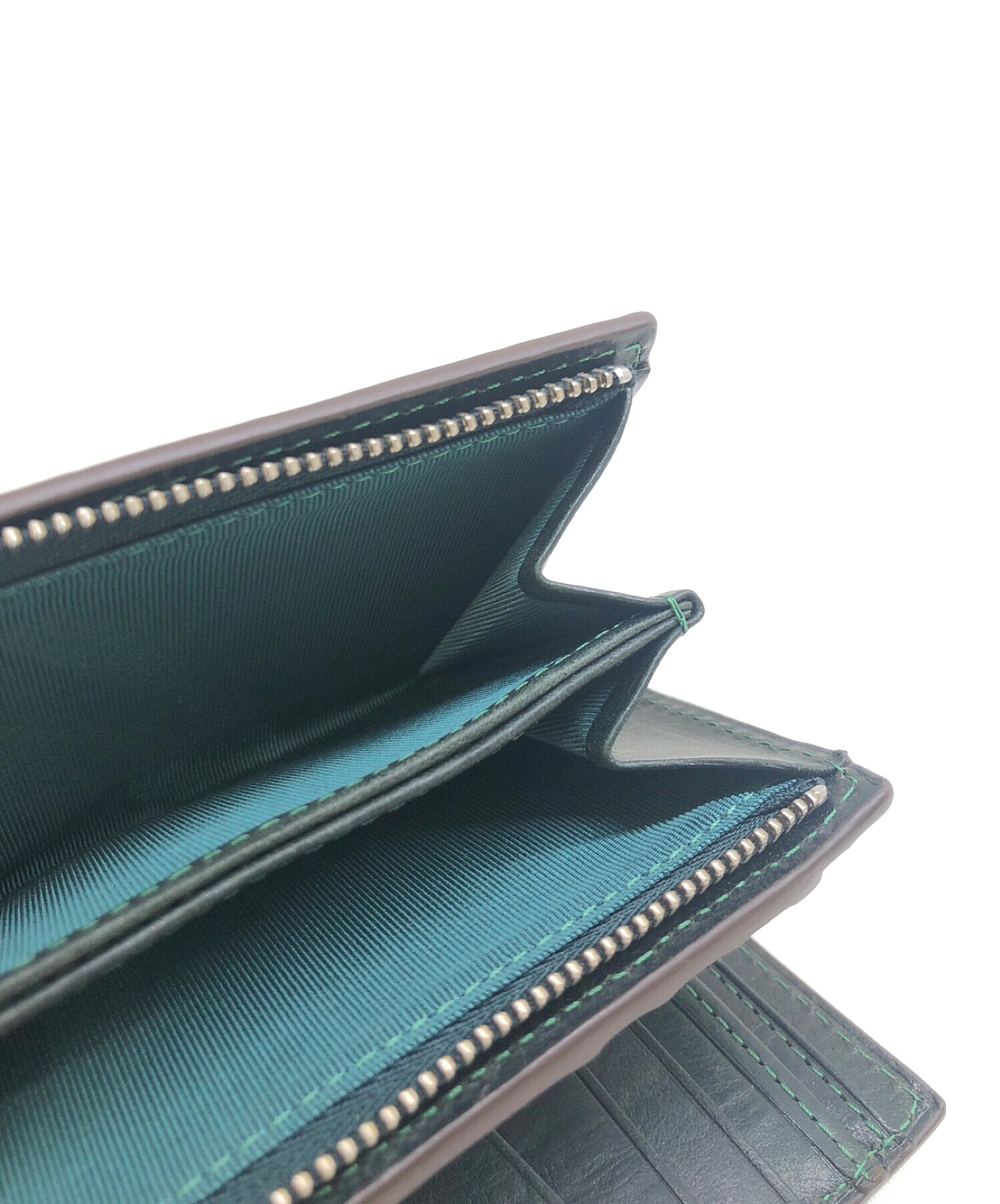 中古・古着通販】SONNE (ゾンネ) 2つ折りミニ財布 ブラック｜ブランド