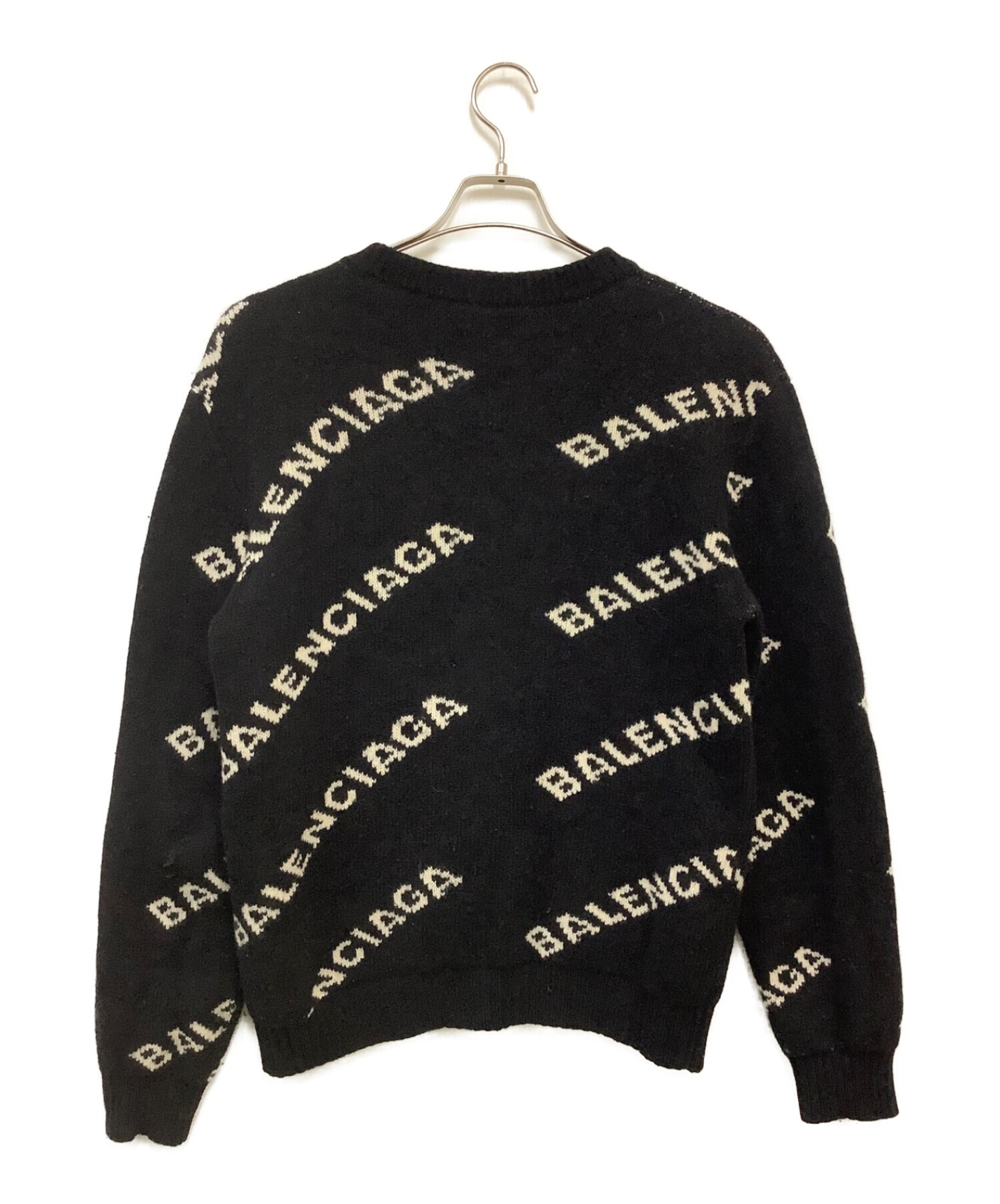 中古・古着通販】BALENCIAGA (バレンシアガ) ロゴ総柄ジャガード 中古・古着通販】BALENCIAGA (バレンシアガ) ロゴ総柄ジャガード