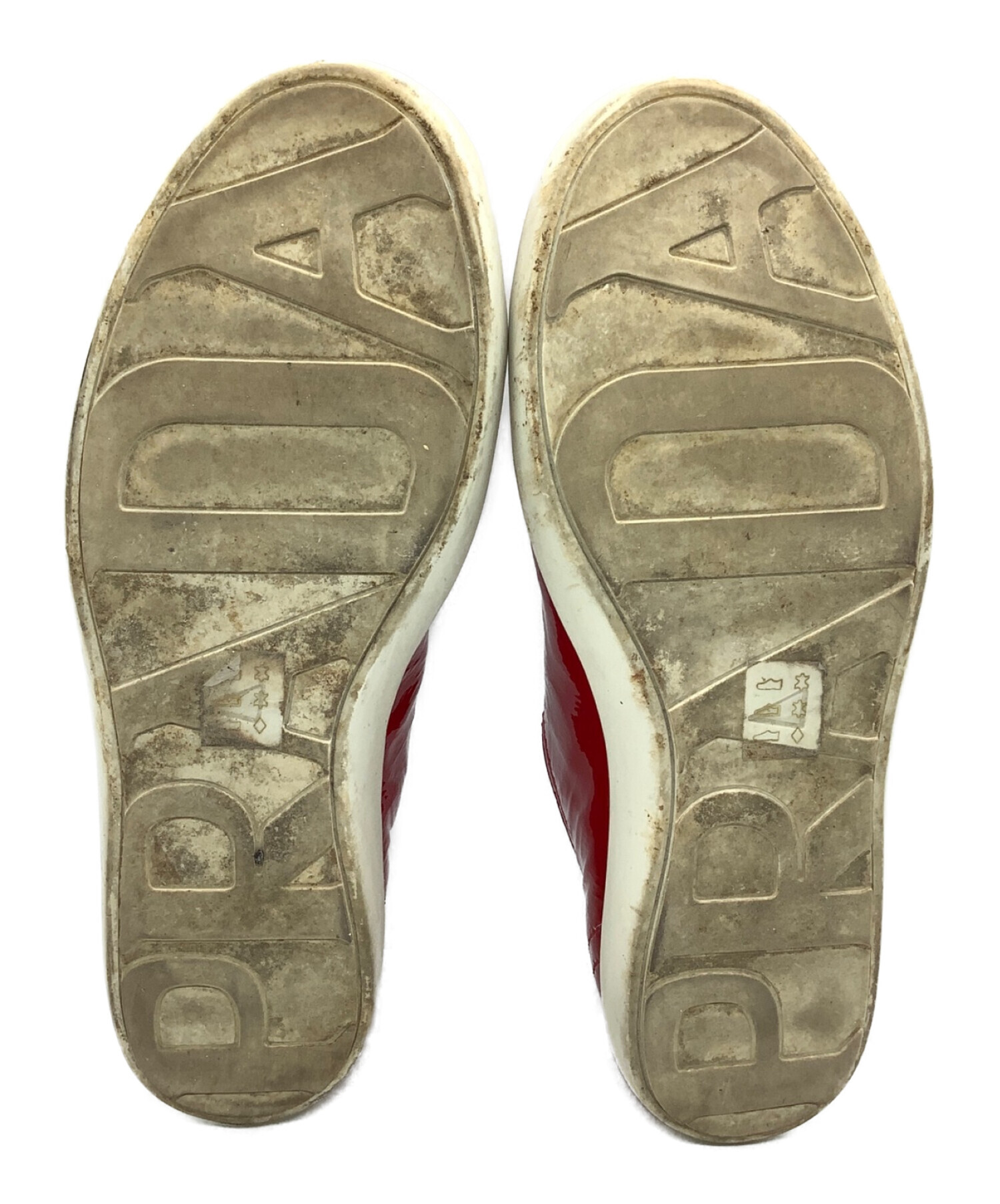 中古・古着通販】PRADA (プラダ) エナメルシューズ レッド サイズ:SIZE