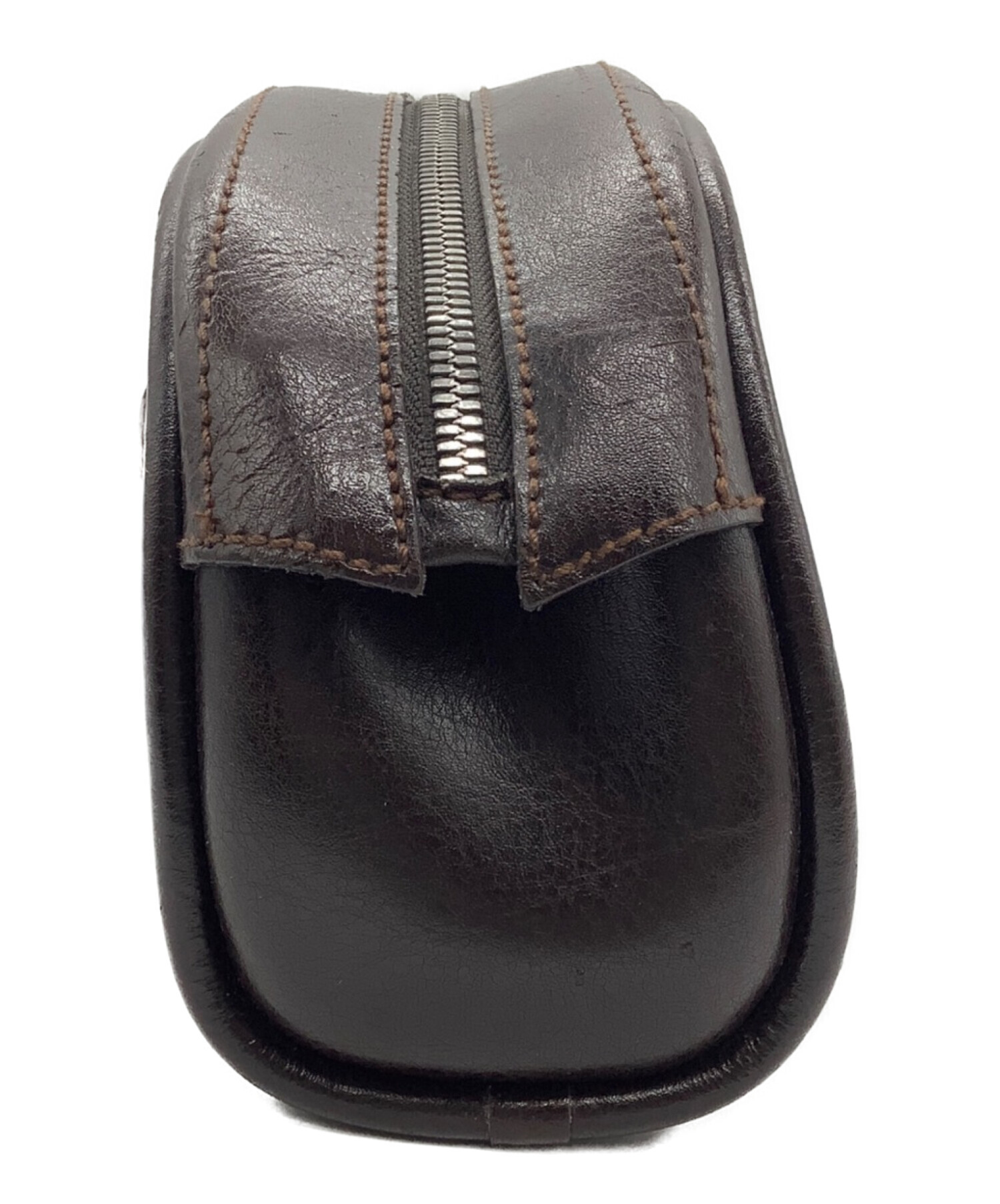 Ferragamo　ヴィンテージ フェラガモ　ダークブラウン クラッチバッグ 中古・古着通販】Salvatore Ferragamo (サルヴァトーレ フェラガモ