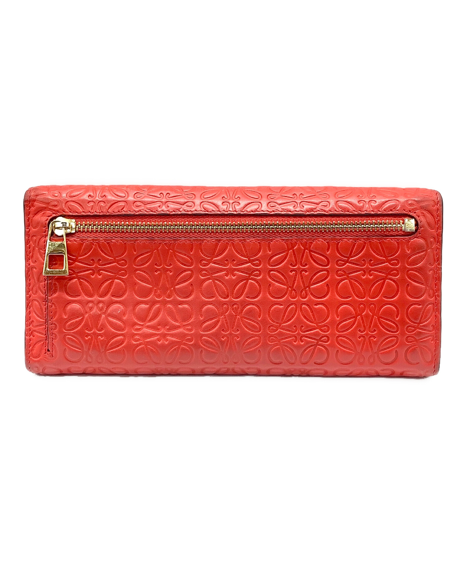 中古・古着通販】LOEWE (ロエベ) 長財布 レッド|ブランド・古着 中古・古着通販】LOEWE (ロエベ) 長財布 レッド|ブランド・古着