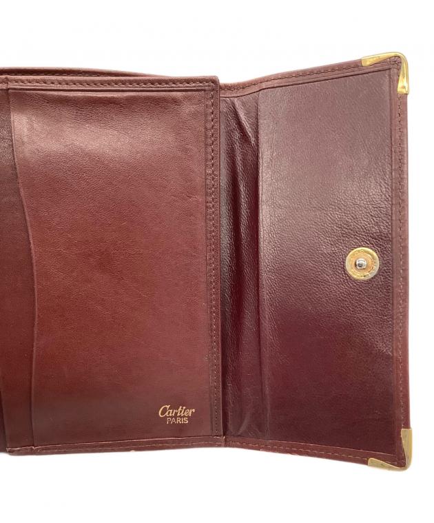 中古・古着通販】Cartier (カルティエ) がま口財布 ボルドー｜ブランド