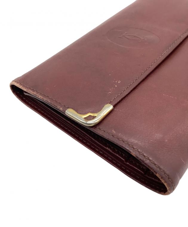 中古・古着通販】Cartier (カルティエ) がま口財布 ボルドー｜ブランド