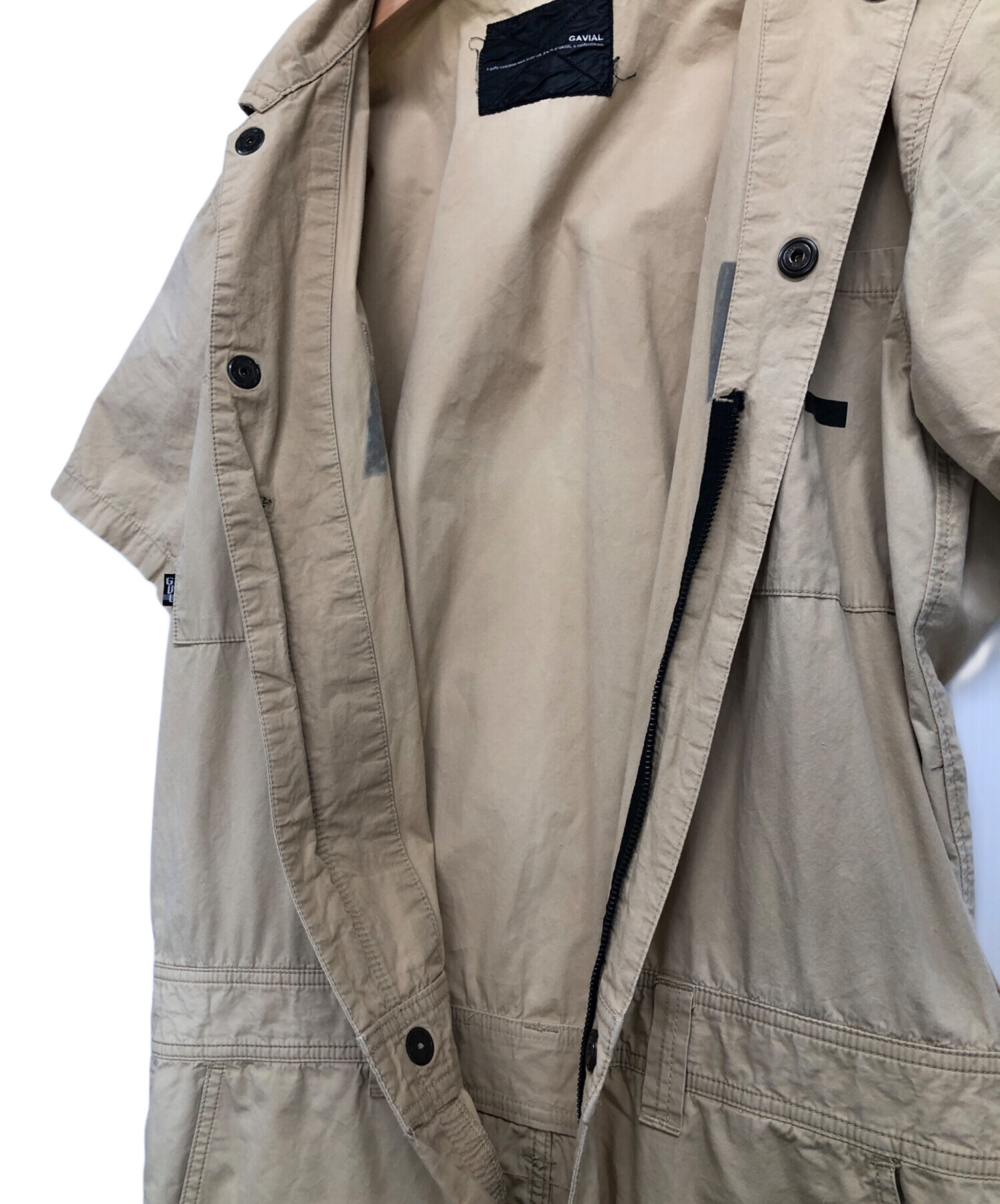 中古・古着通販】GAVIAL (ガヴィル) ジャンプスーツ ベージュ サイズ