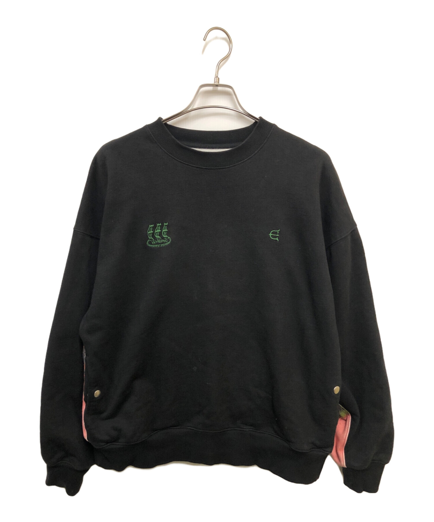 中古・古着通販】EVISEN (エビセン) Selfie Crew Sweat ブラック