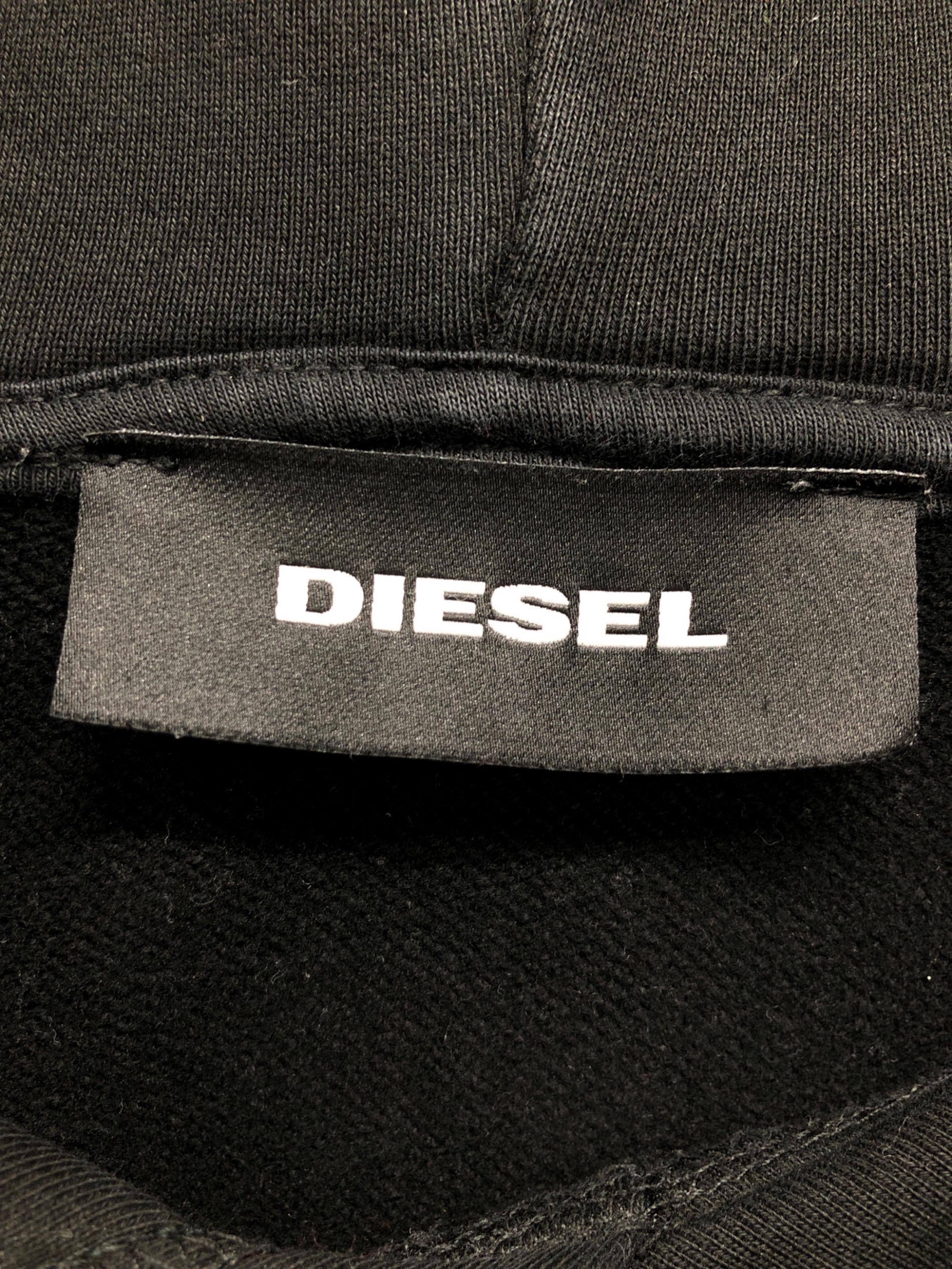 中古・古着通販】DIESEL (ディーゼル) ロゴパーカー ブラック サイズ