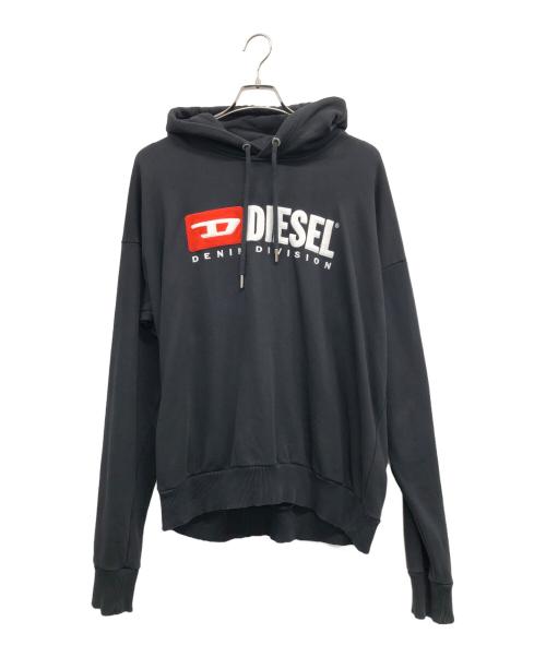中古・古着通販】DIESEL (ディーゼル) ロゴパーカー ブラック サイズ