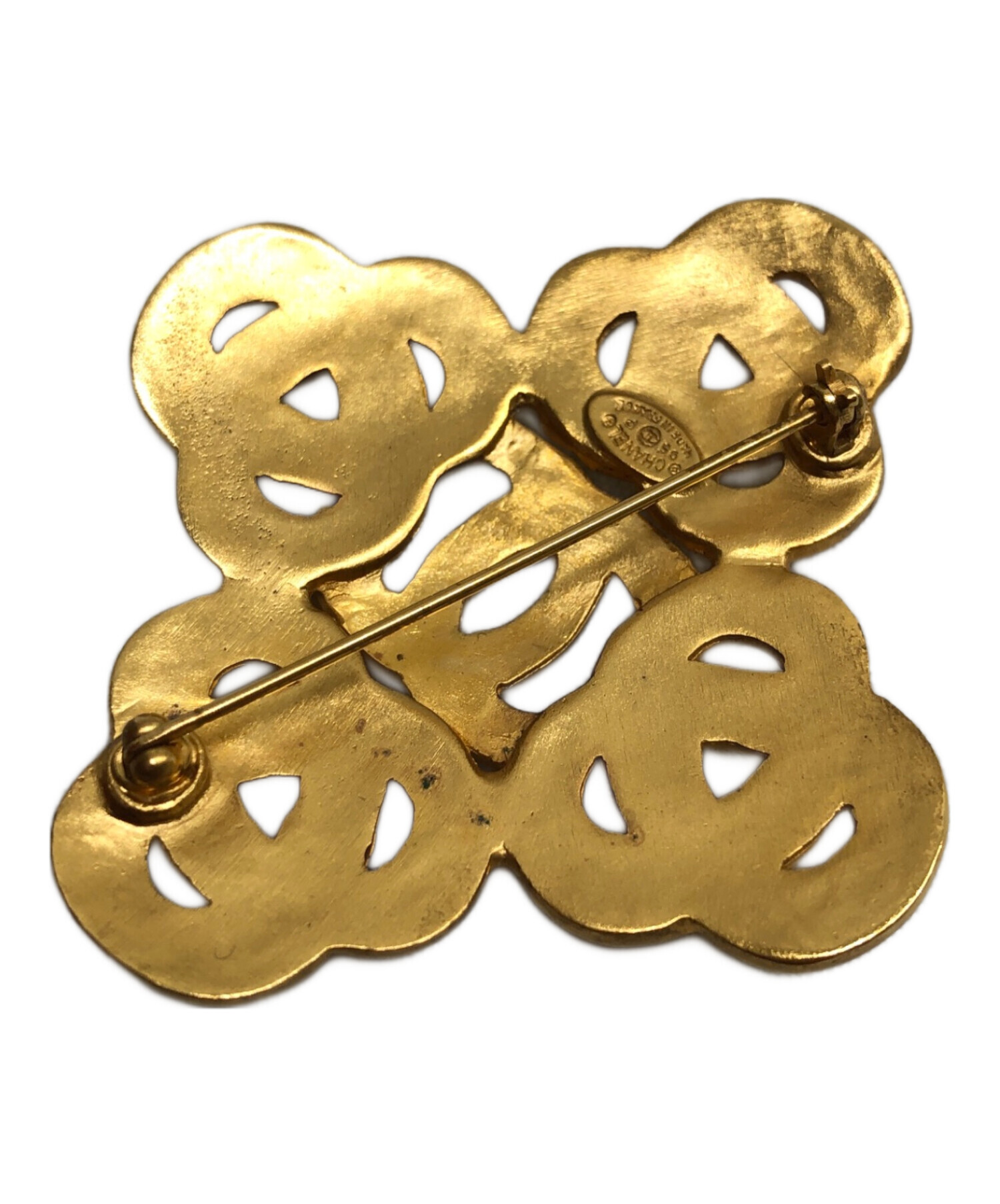 CHANEL ヴィンテージ　ブローチ　ゴールド 楽天市場】 シャネル【CHANEL】ヴィンテージ ブローチ ゴールド 金