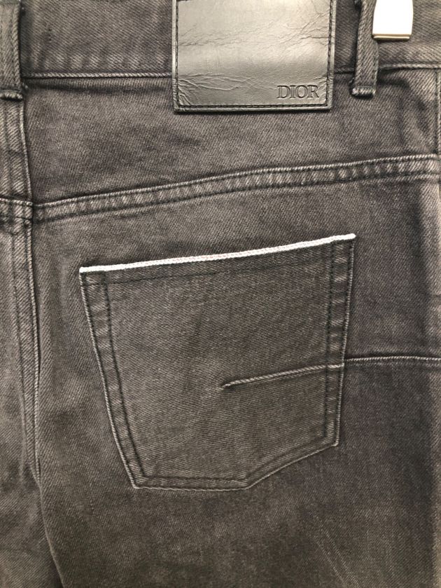 中古・古着通販】Dior (ディオール) デニムパンツ ブラック サイズ