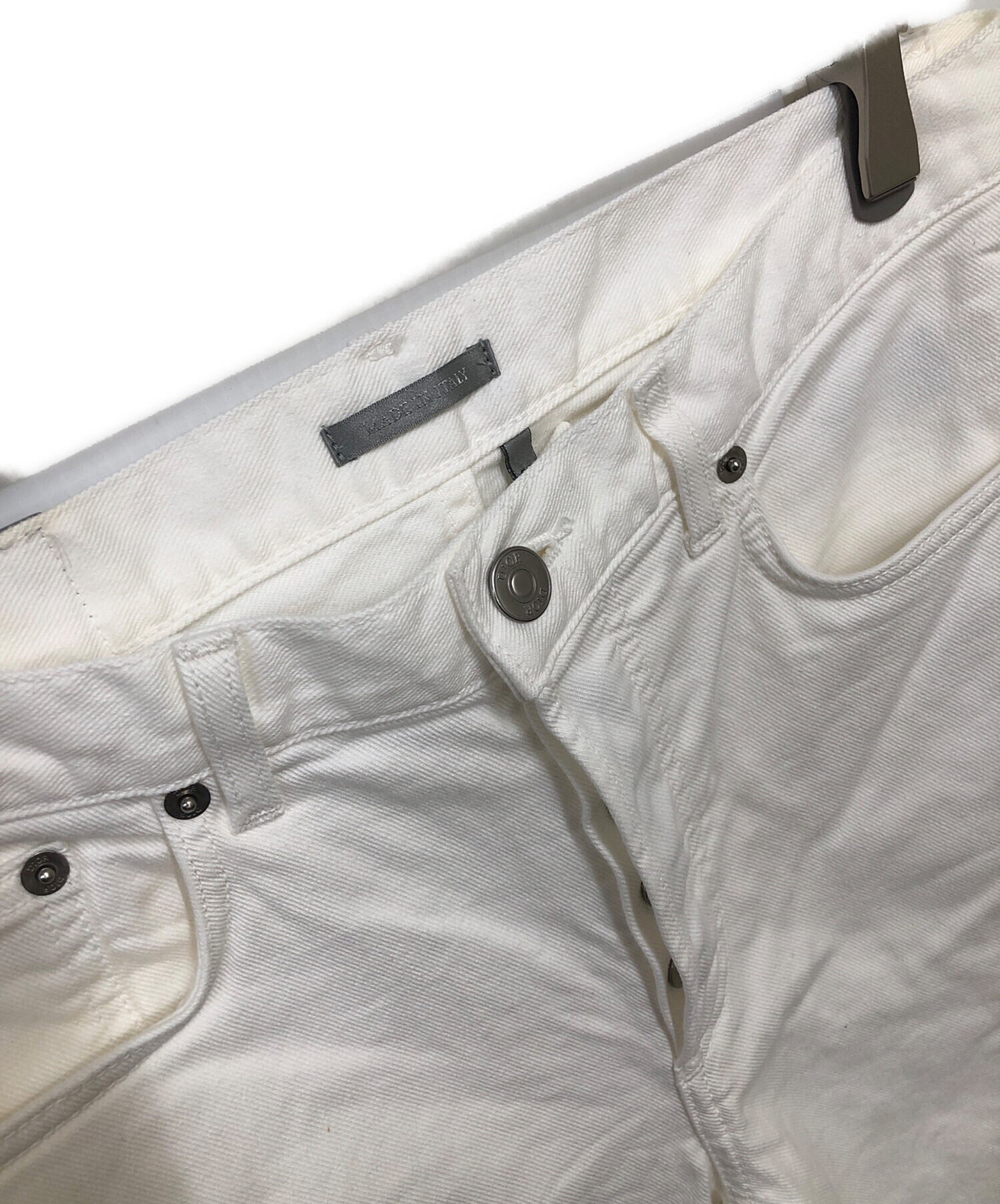 中古・古着通販】Dior (ディオール) デニムパンツ ホワイト サイズ
