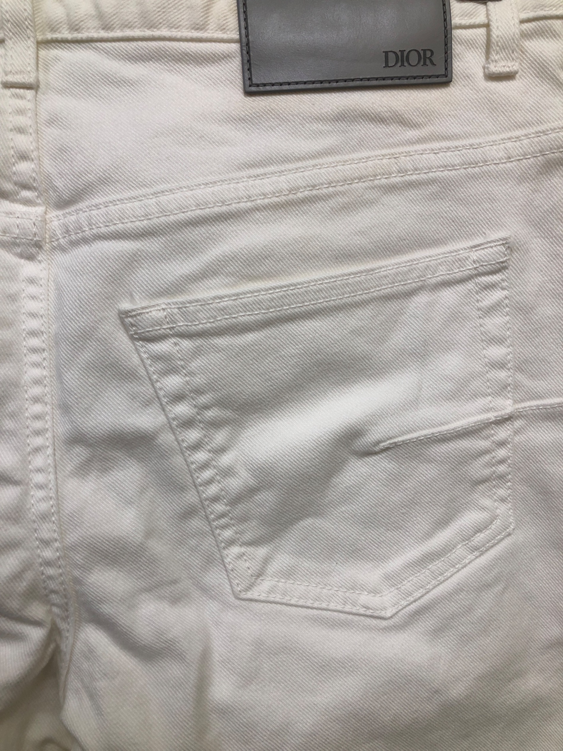 中古・古着通販】Dior (ディオール) デニムパンツ ホワイト サイズ