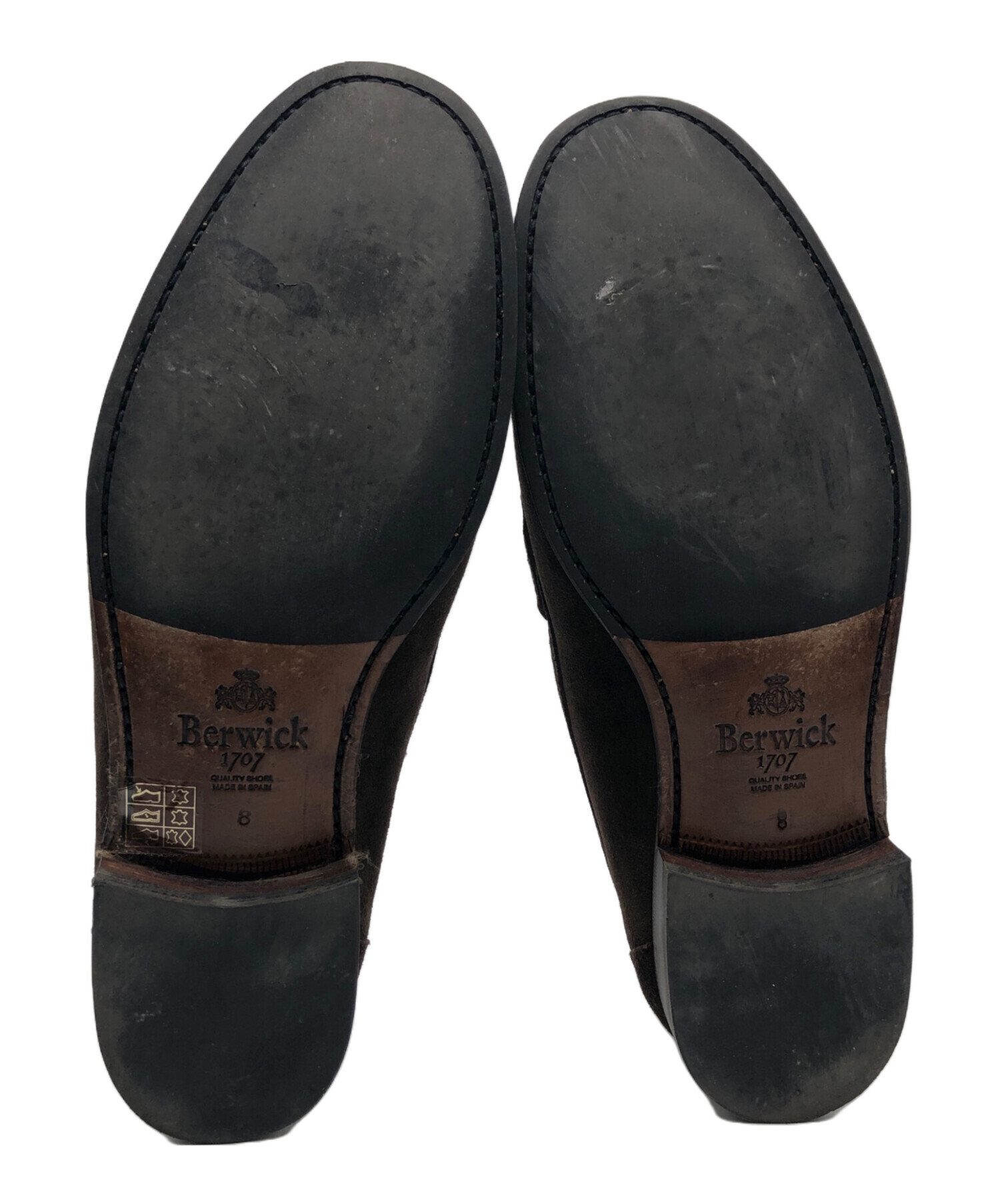 【新品未使用品】Berwick 1707 ダークブラウン スエード靴 Berwick1707 | サイドゴアブーツ スエード | 376GOVIDB – バー