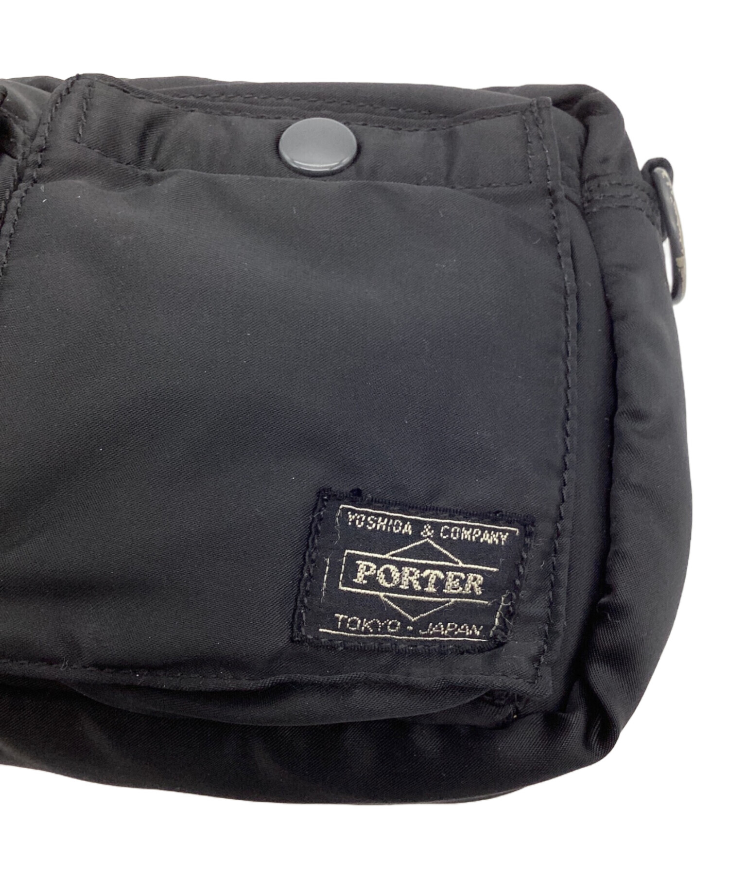 中古・古着通販】PORTER (ポーター) ミニショルダーバッグ ブラック