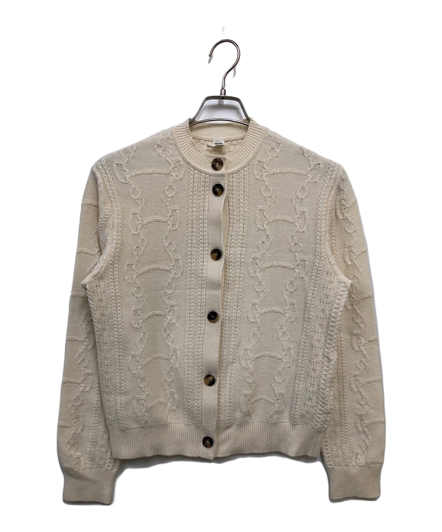 中古・古着通販】HERMES (エルメス) ケーブルニットカーディガン