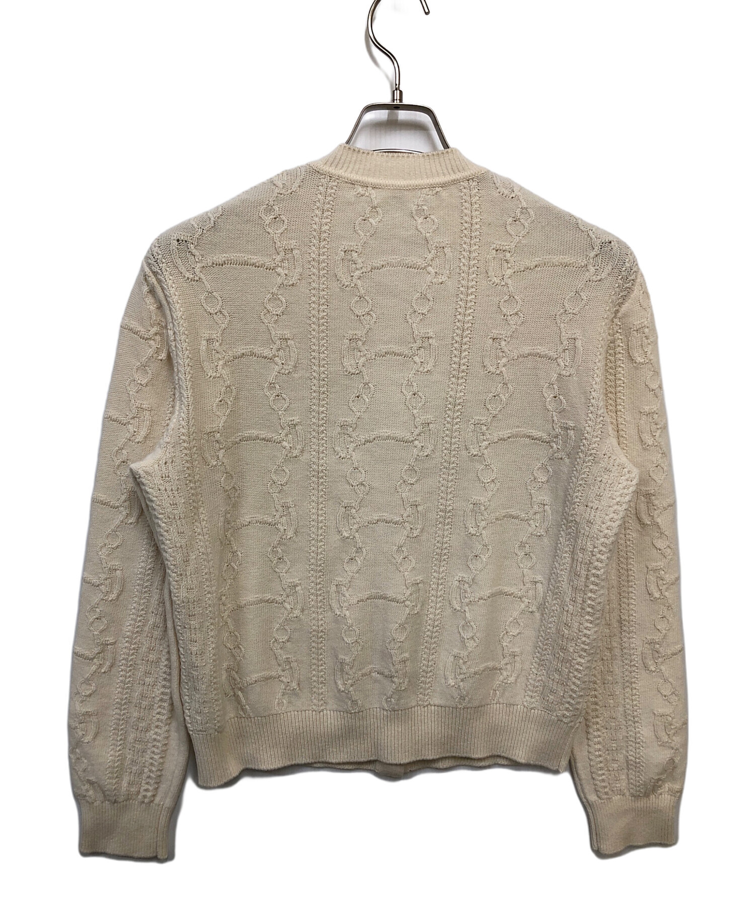 中古・古着通販】HERMES (エルメス) ケーブルニットカーディガン