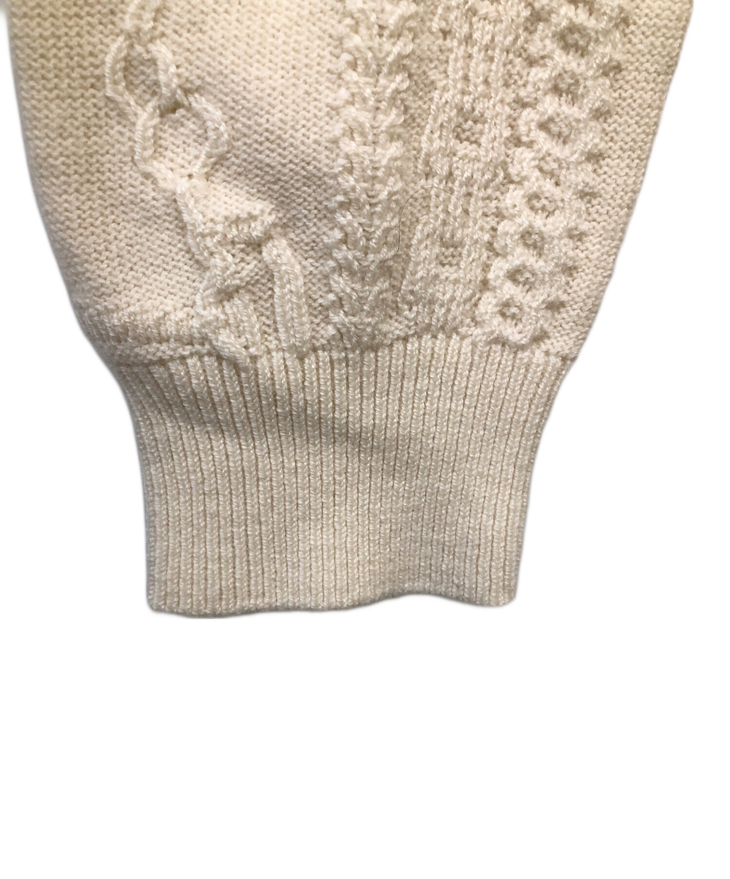 中古・古着通販】HERMES (エルメス) ケーブルニットカーディガン