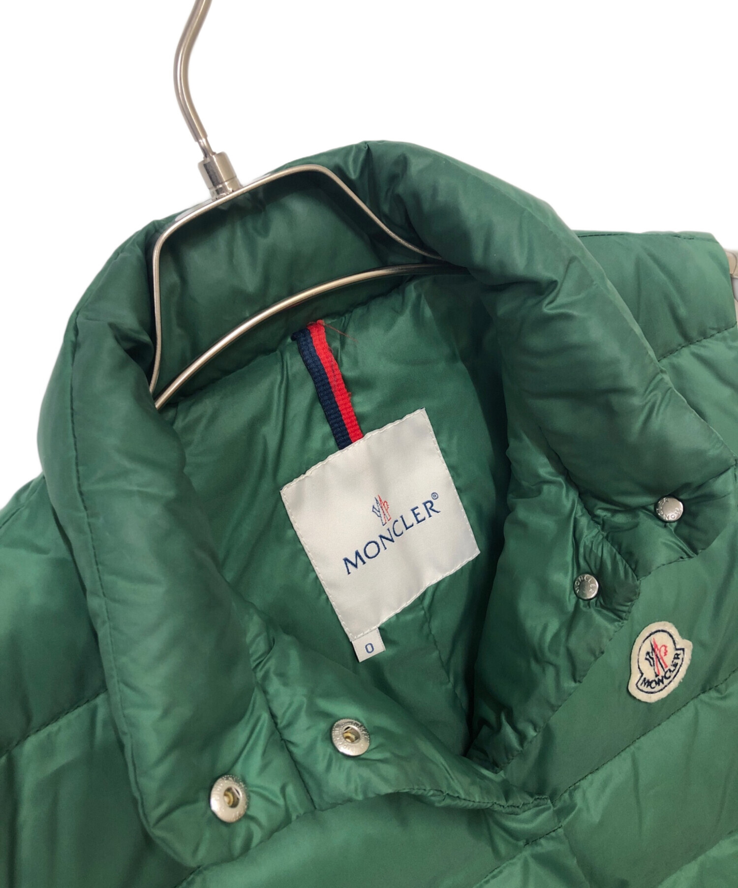 中古・古着通販】MONCLER (モンクレール) ダウンベスト グリーン