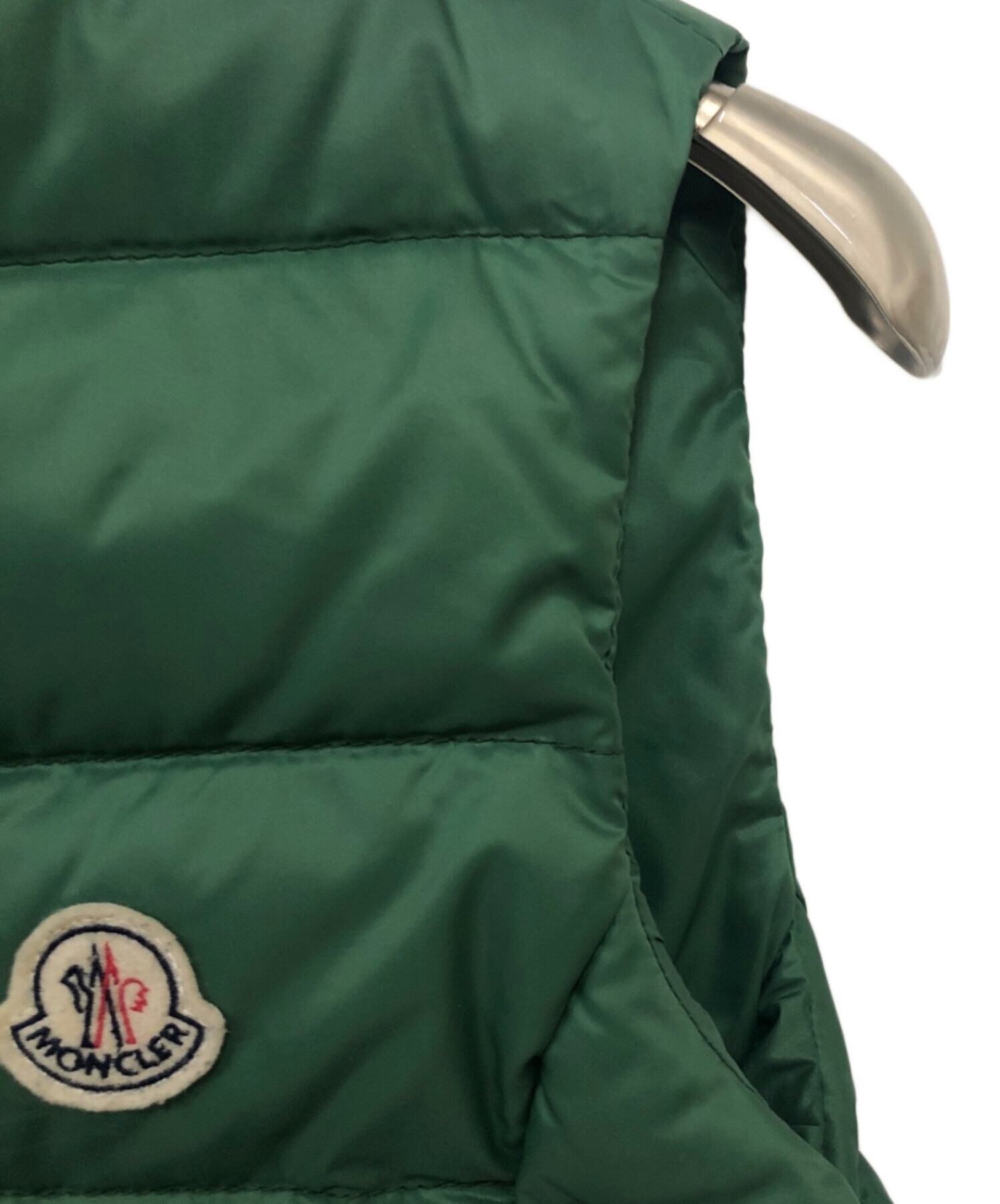 中古・古着通販】MONCLER (モンクレール) ダウンベスト グリーン