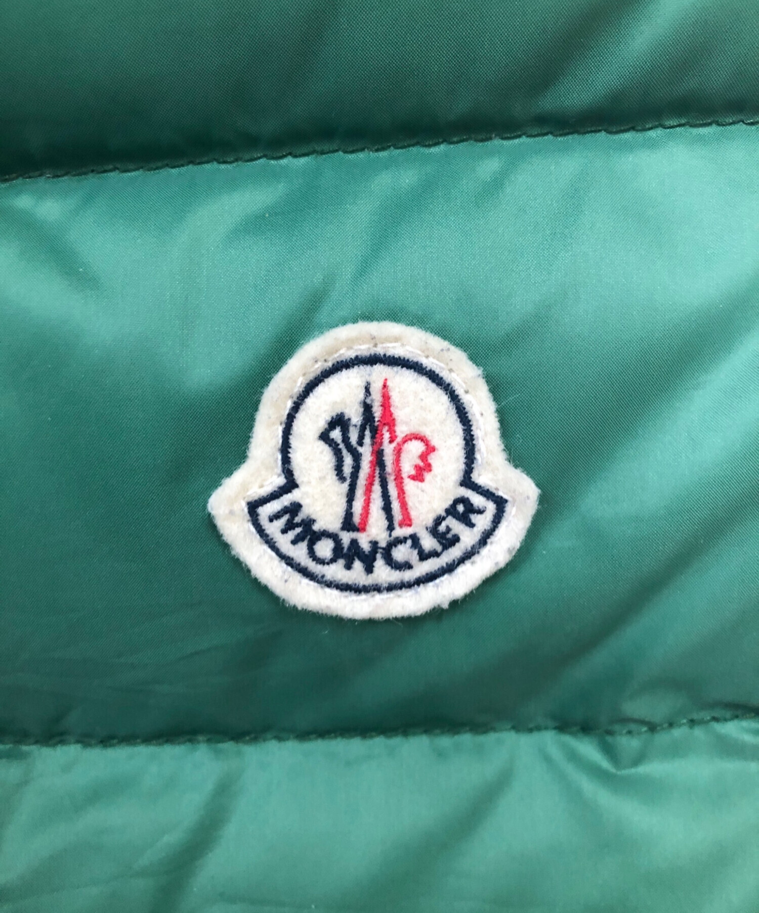 中古・古着通販】MONCLER (モンクレール) ダウンベスト グリーン