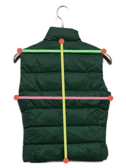中古・古着通販】MONCLER (モンクレール) ダウンベスト グリーン