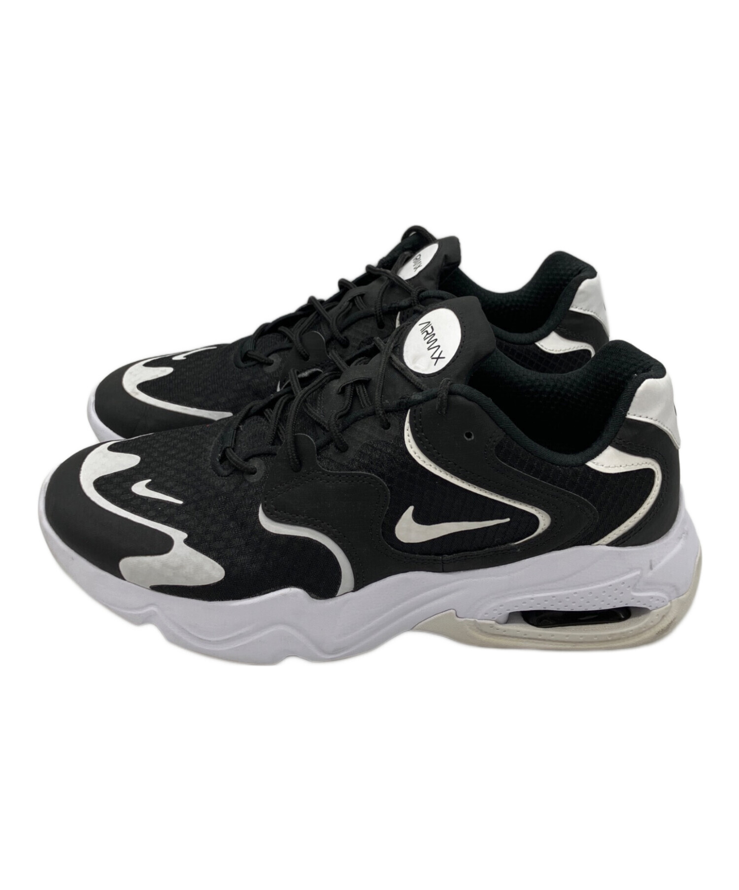 中古・古着通販】NIKE (ナイキ) スニーカー ブラック×ホワイト サイズ 