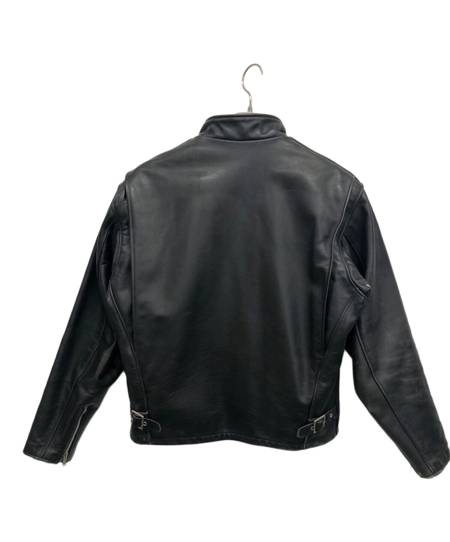 Schott ブラック レザー ジャケット 40
