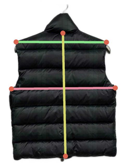 中古・古着通販】MONCLER (モンクレール) ダウンベスト グリーン