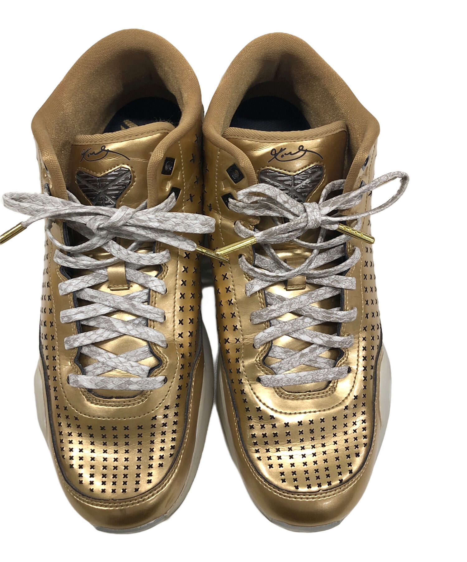 中古・古着通販】NIKE (ナイキ) KOBE 10 MID EXT ゴールド サイズ:27.5