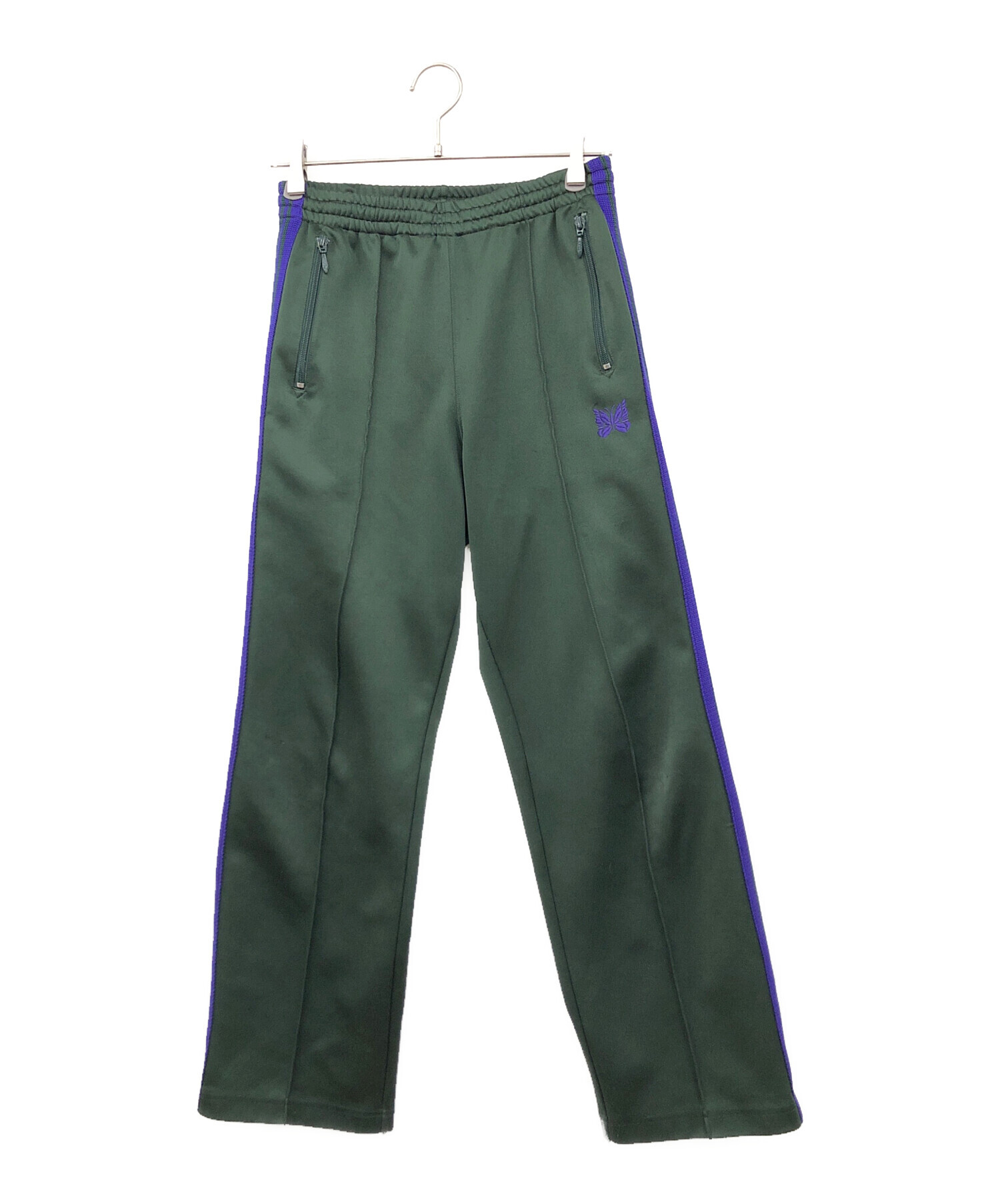 Needles トラックパンツ XS ダークグリーン 中古・古着通販】Needles (ニードルズ) トラックパンツ グリーン