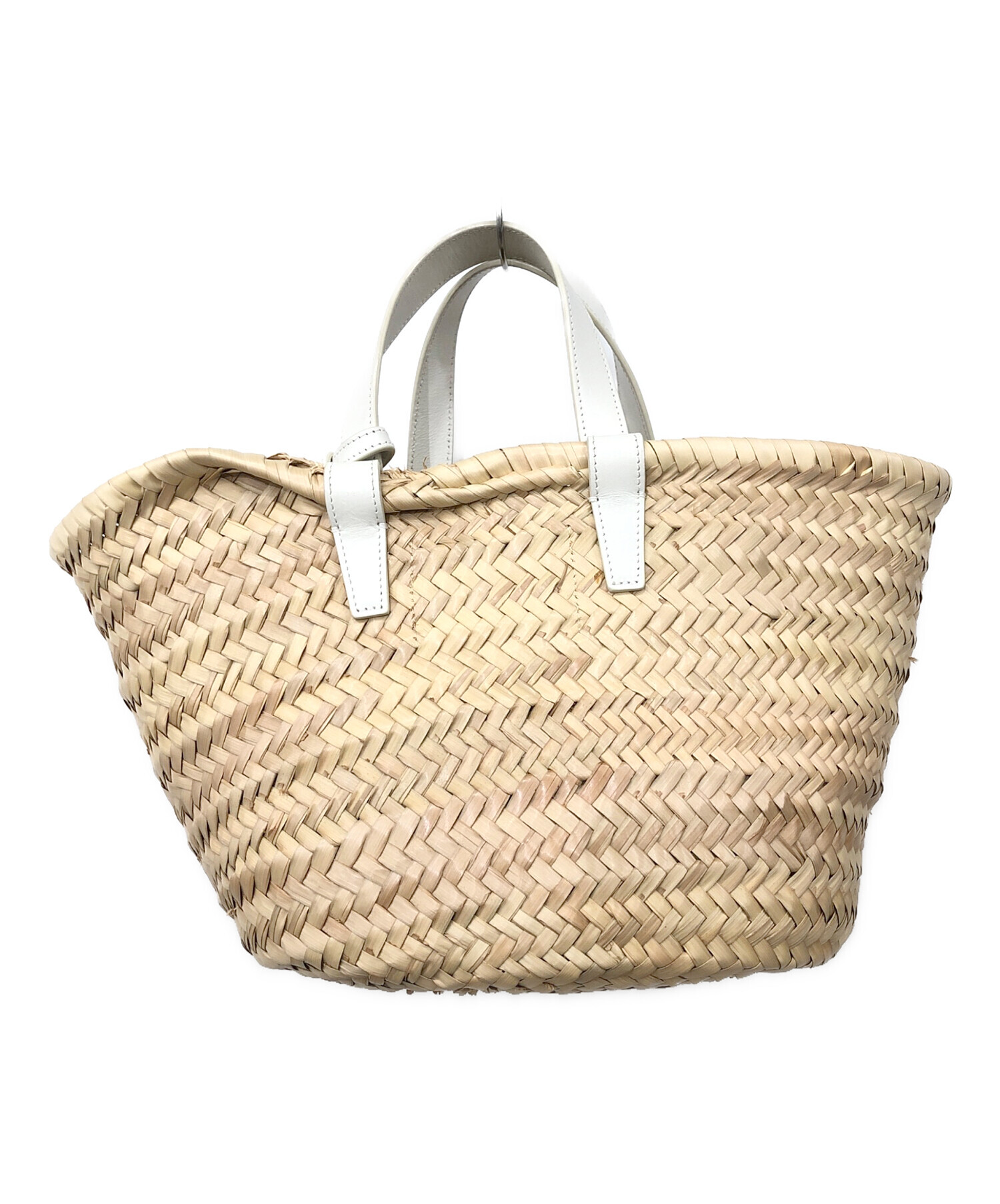 中古・古着通販】CELINE (セリーヌ) カゴバッグ ベージュ×ホワイト 