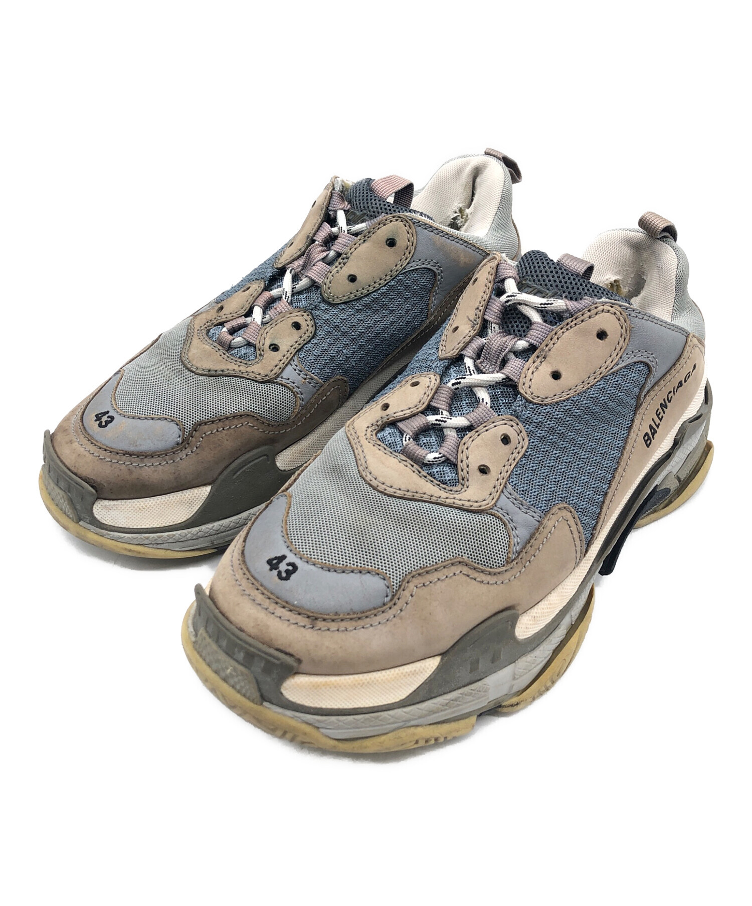 中古・古着通販】BALENCIAGA (バレンシアガ) TRIPLE S グレー サイズ