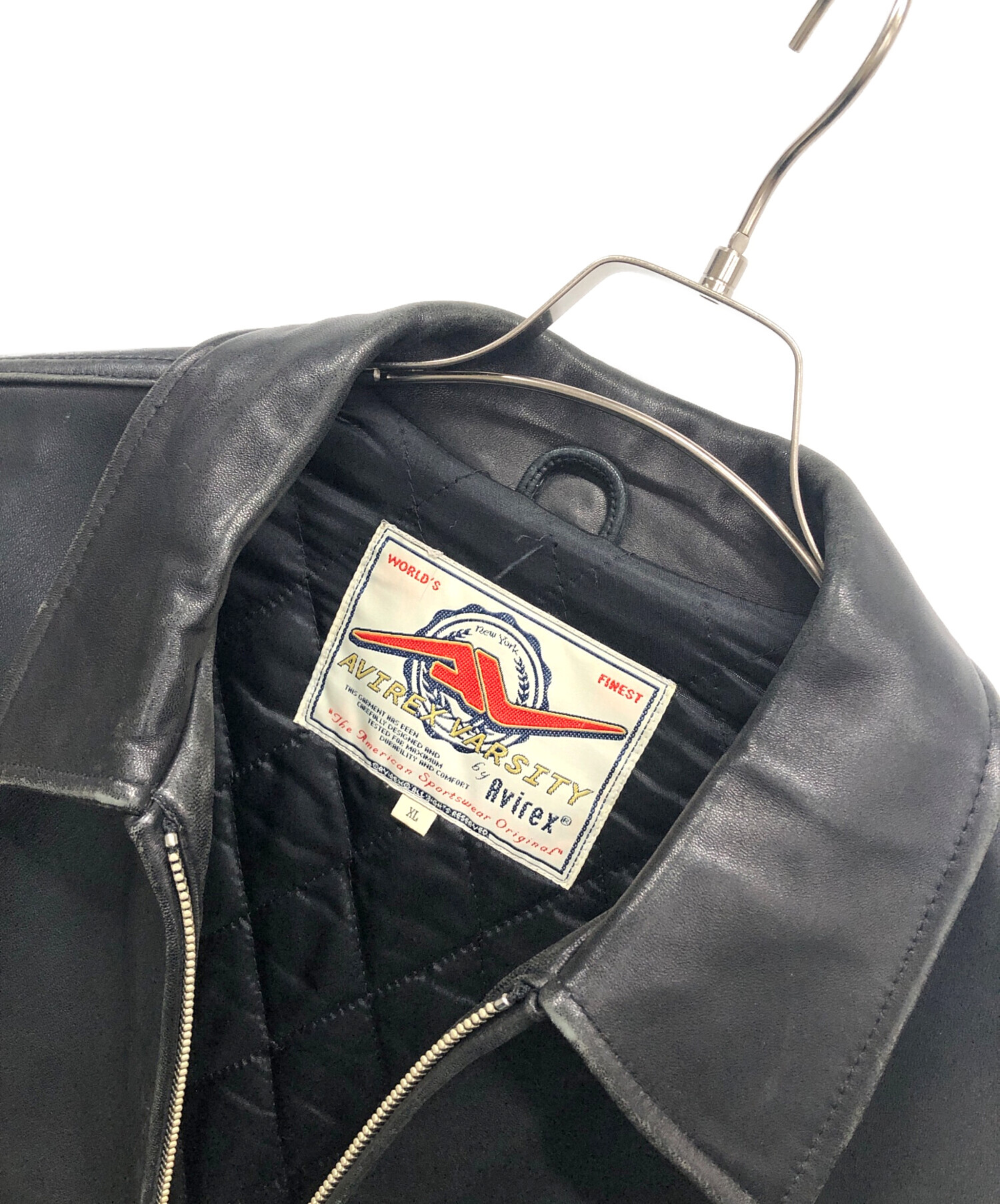 中古・古着通販】AVIREX VARSITY (アヴィレックスバーシティ) レザー