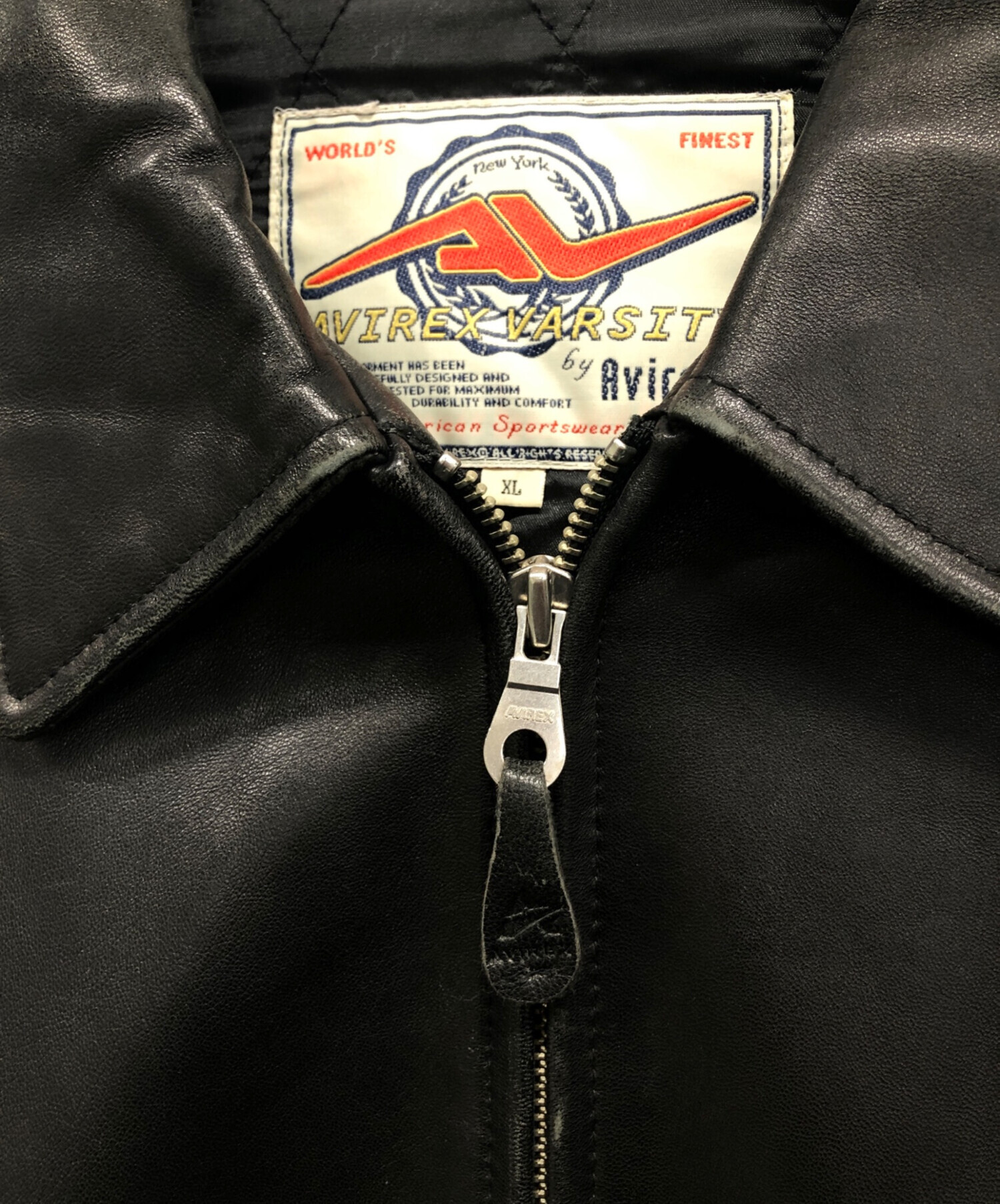 中古・古着通販】AVIREX VARSITY (アヴィレックスバーシティ) レザー