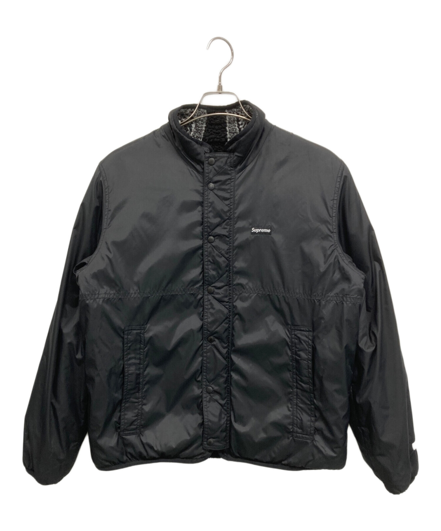 Supreme リバーシブルフリースジャケット M ブラック Supreme 