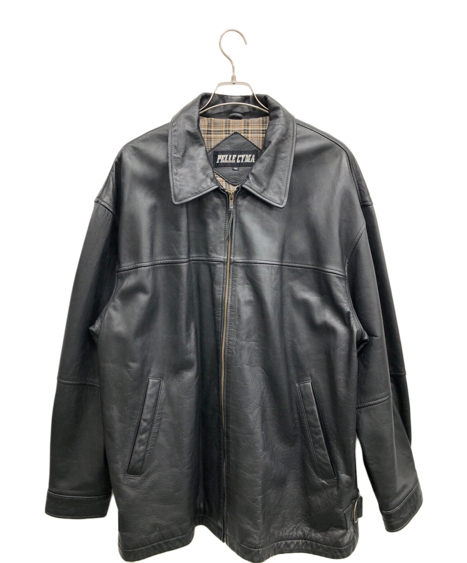 中古・古着通販】PELLECYMA (ペレシーマ) レザージャケット ブラック
