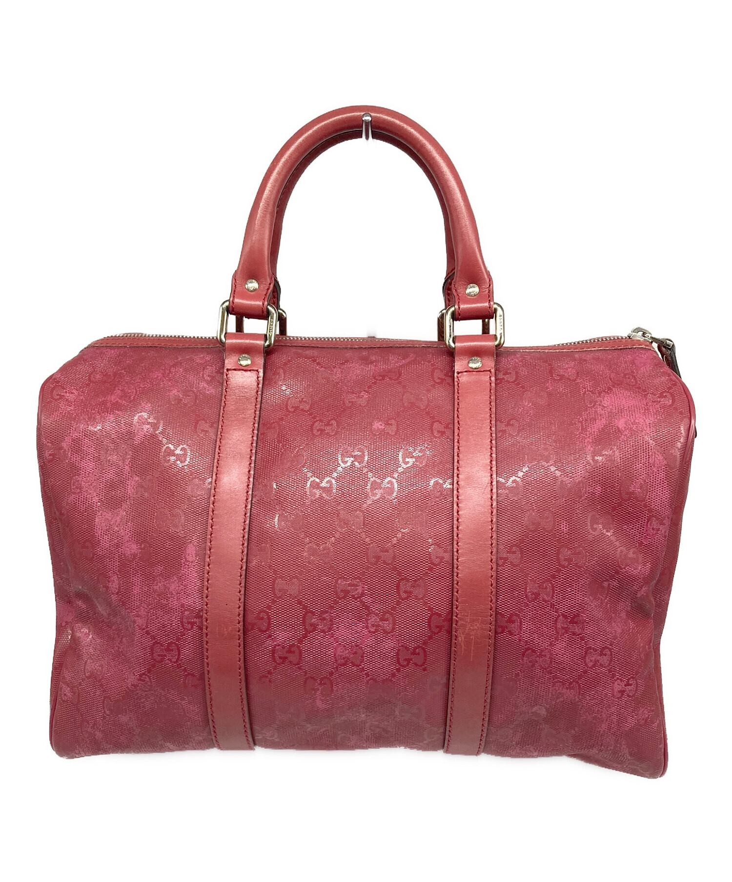 GUCCI ボストンバッグ　ピンク 中古・古着通販】GUCCI (グッチ) ミニボストンバッグ ピンク｜ブランド
