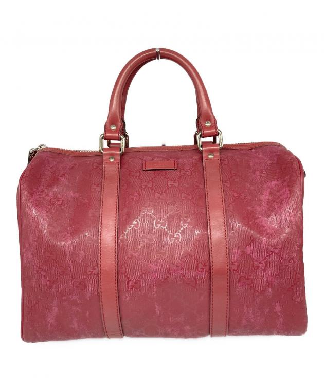 GUCCI ボストンバッグ　ピンク 中古・古着通販】GUCCI (グッチ) ミニボストンバッグ ピンク｜ブランド