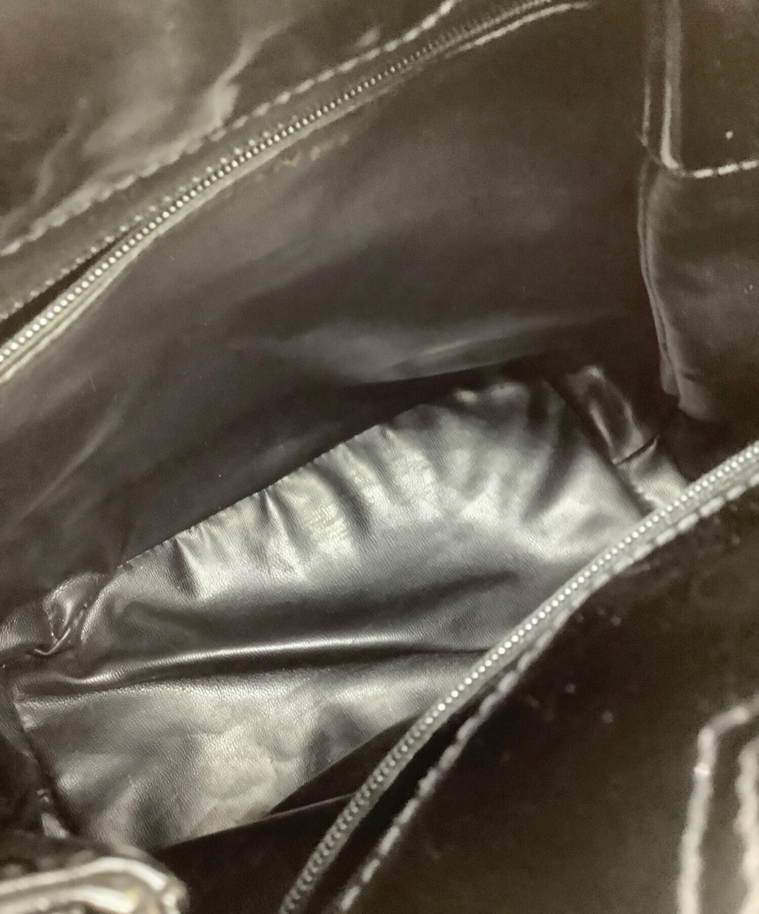 中古・古着通販】CHANEL (シャネル) 巾着ショルダーバッグ ブラック 