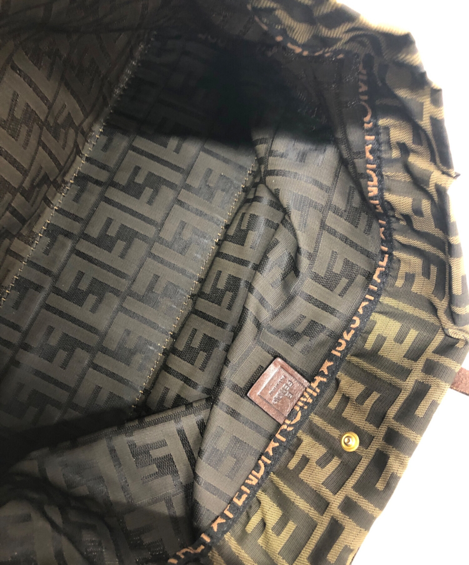 中古・古着通販】FENDI (フェンディ) トートバッグ ベージュ×ブラック