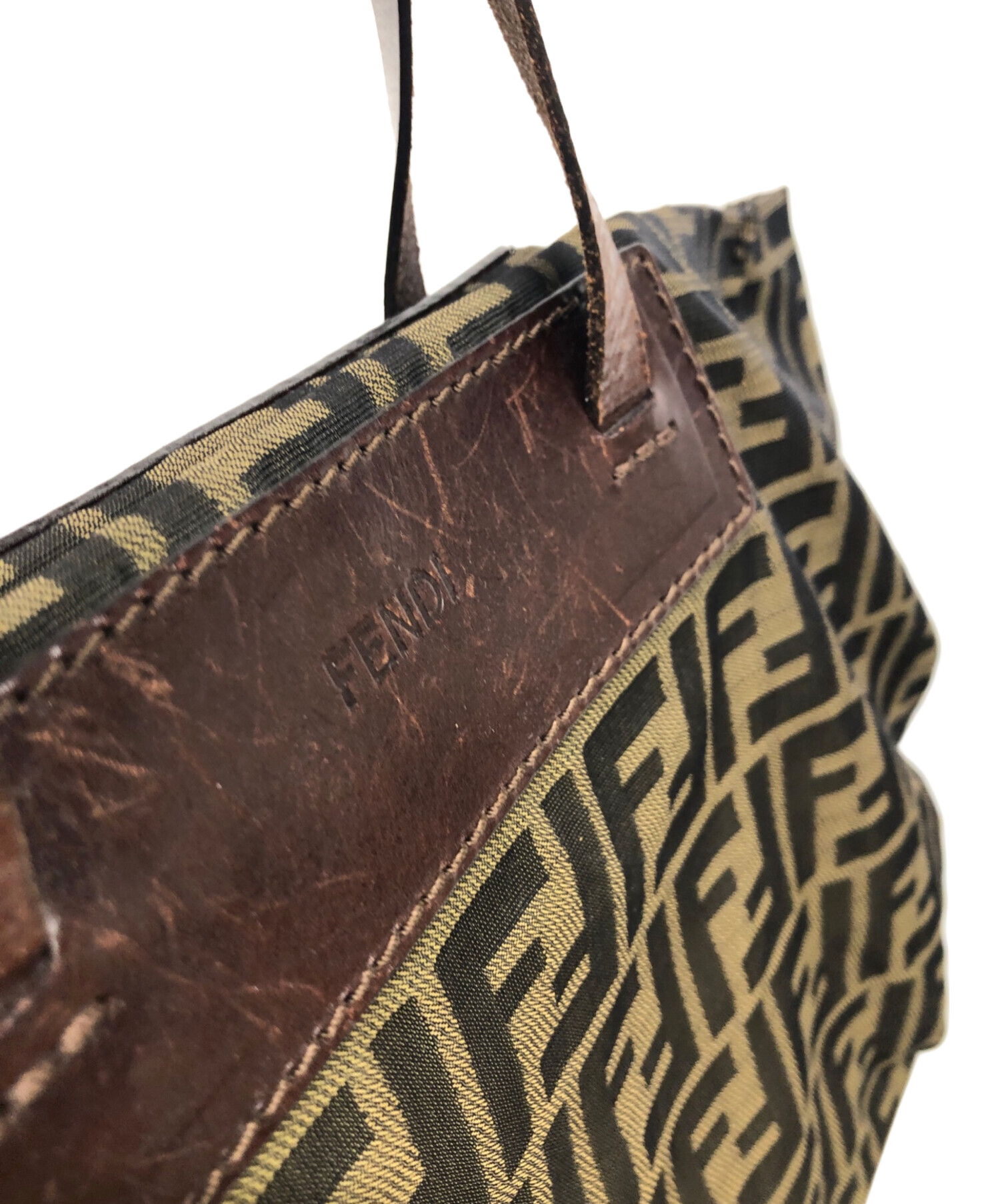 中古・古着通販】FENDI (フェンディ) トートバッグ ベージュ×ブラック