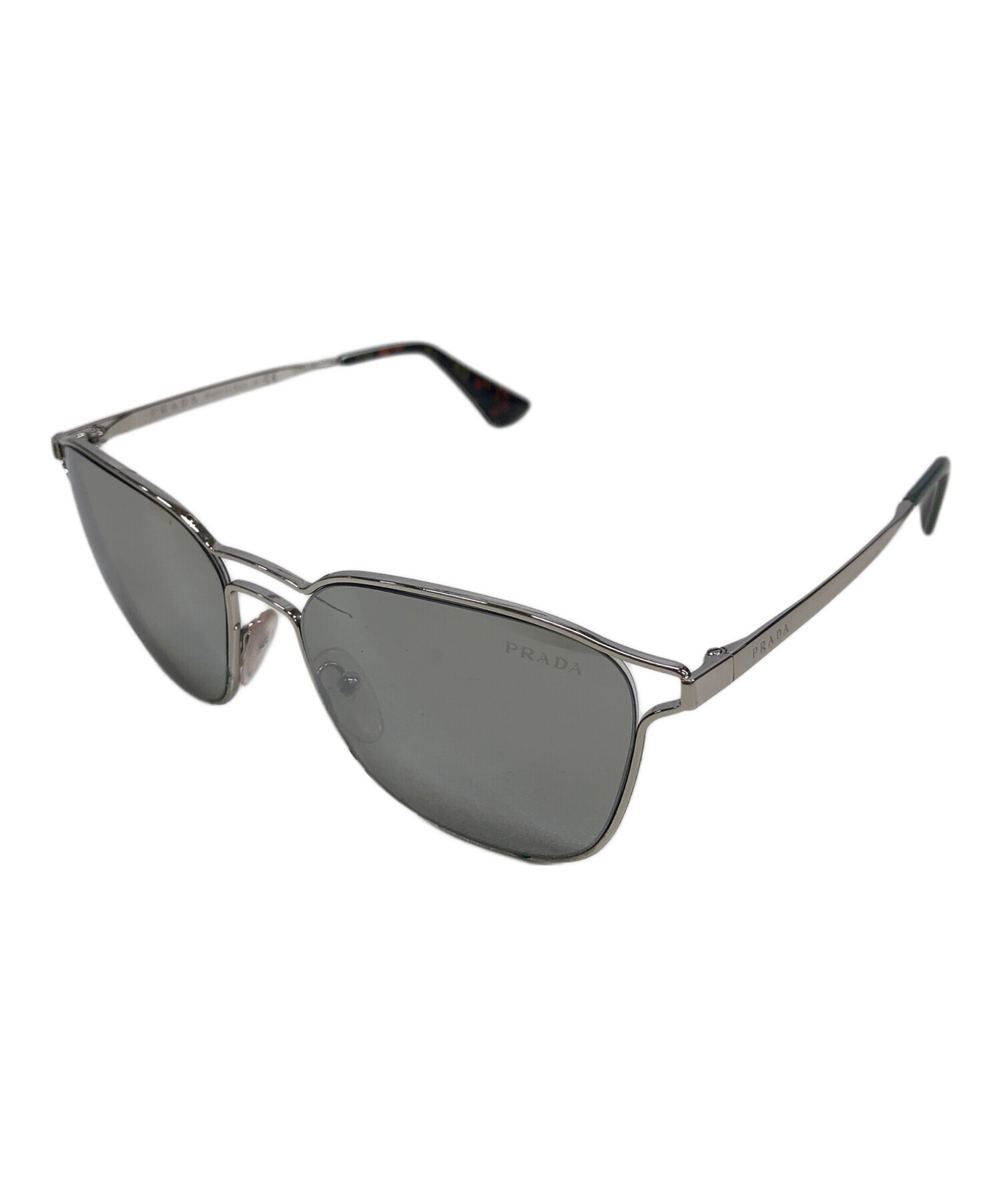 中古・古着通販】PRADA (プラダ) ティアドロップサングラス シルバー 