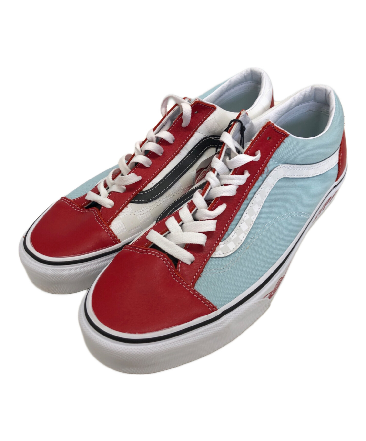 中古・古着通販】VANS (バンズ) スニーカー レッド×スカイブルー 