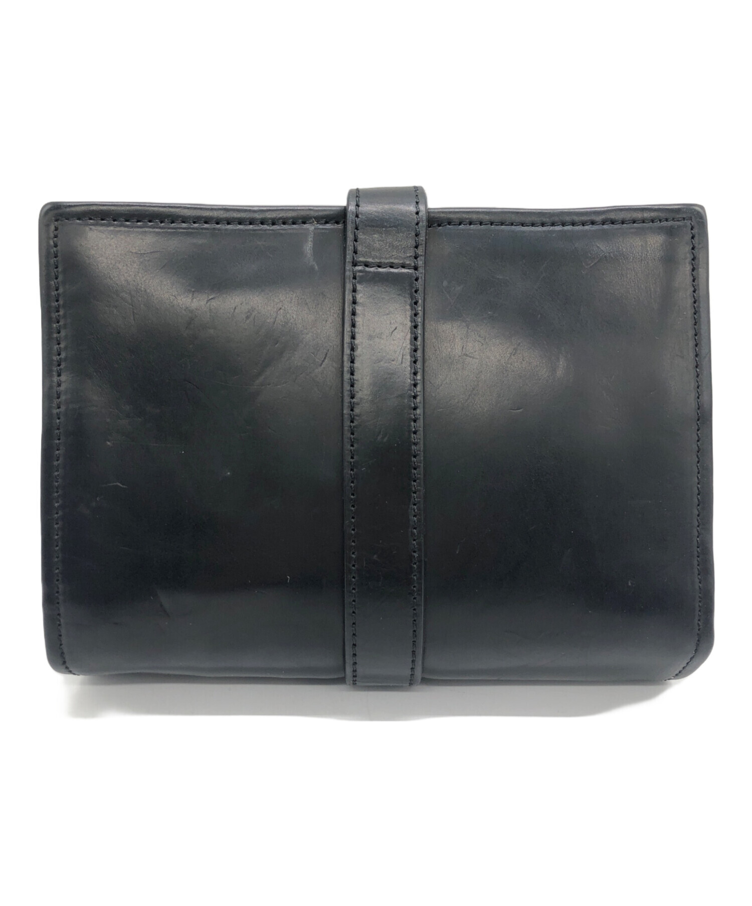 【未使用品】ganzo 黒レザークラッチバック 中古・古着通販】GANZO (ガンゾ) クラッチバッグ ブラック｜ブランド