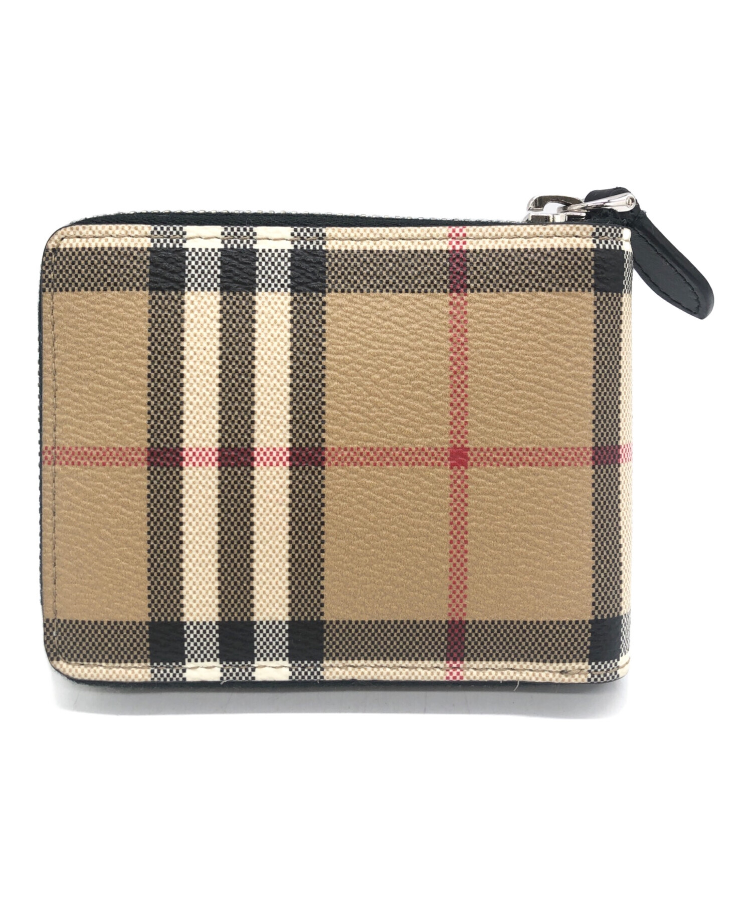 中古・古着通販】BURBERRY (バーバリー) 2つ折り財布 ベージュ 
