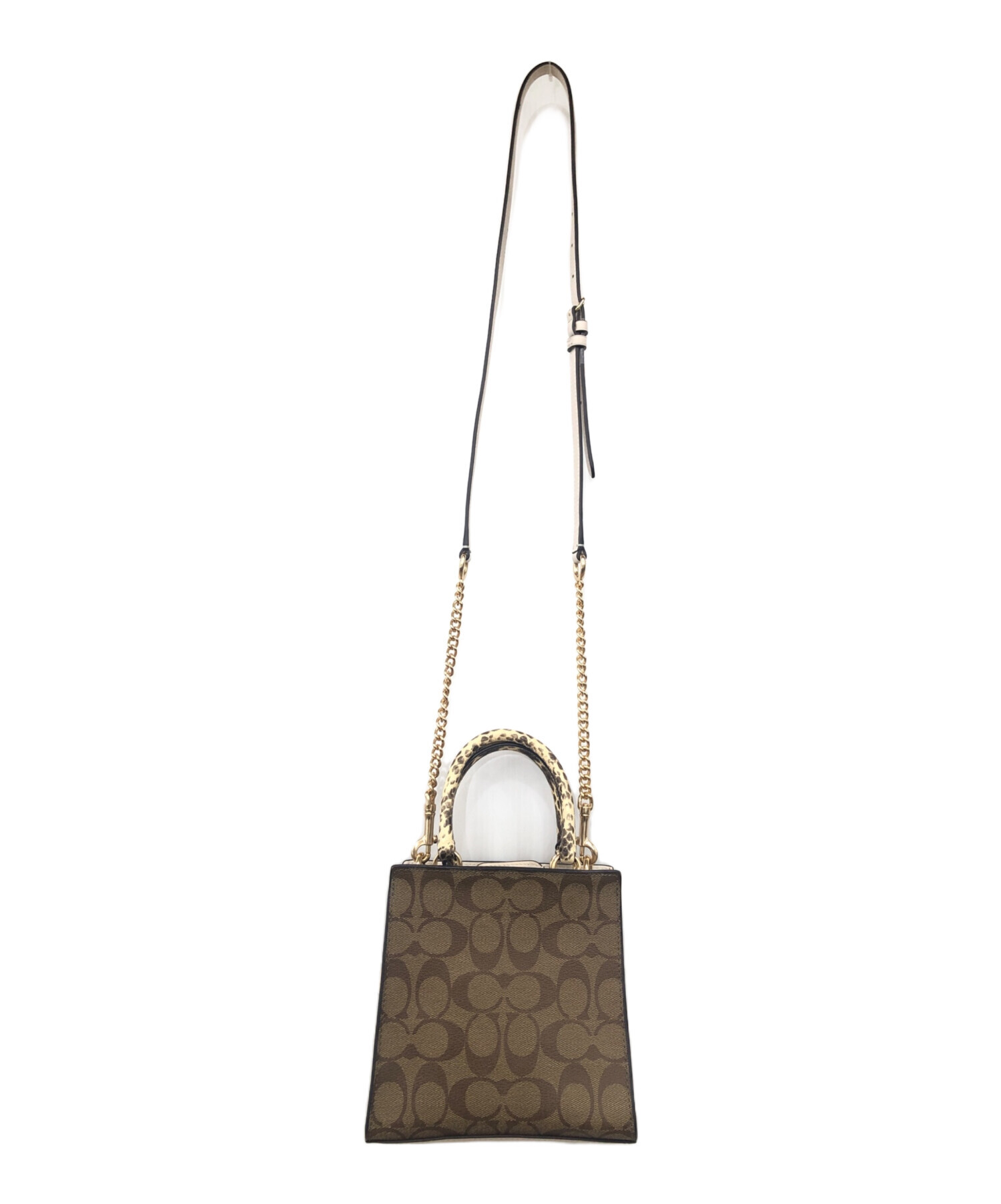 中古・古着通販】COACH (コーチ) 2WAYショルダーバッグ ベージュ