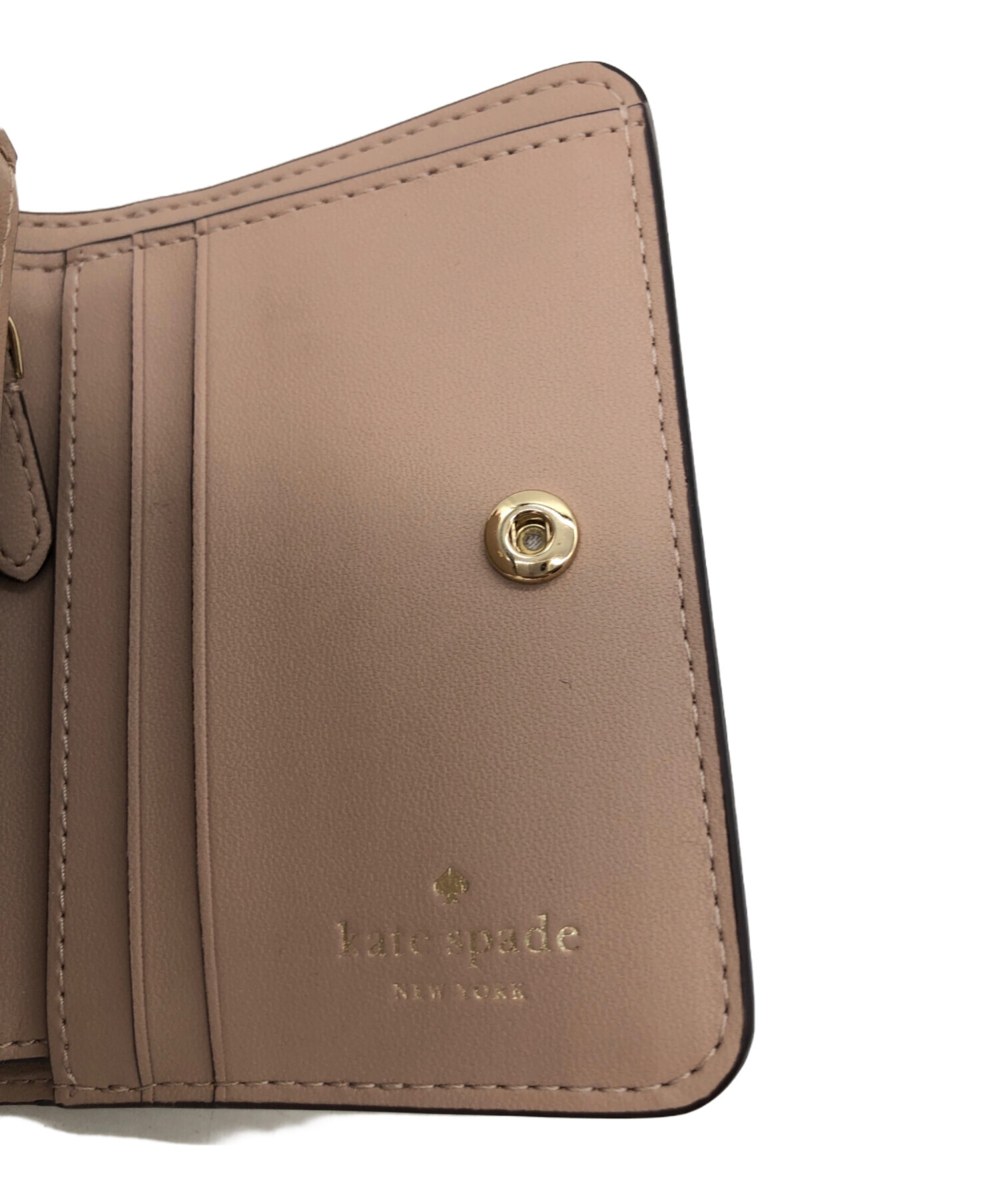 中古・古着通販】Kate Spade (ケイトスペード) 2つ折り財布 ホワイト 