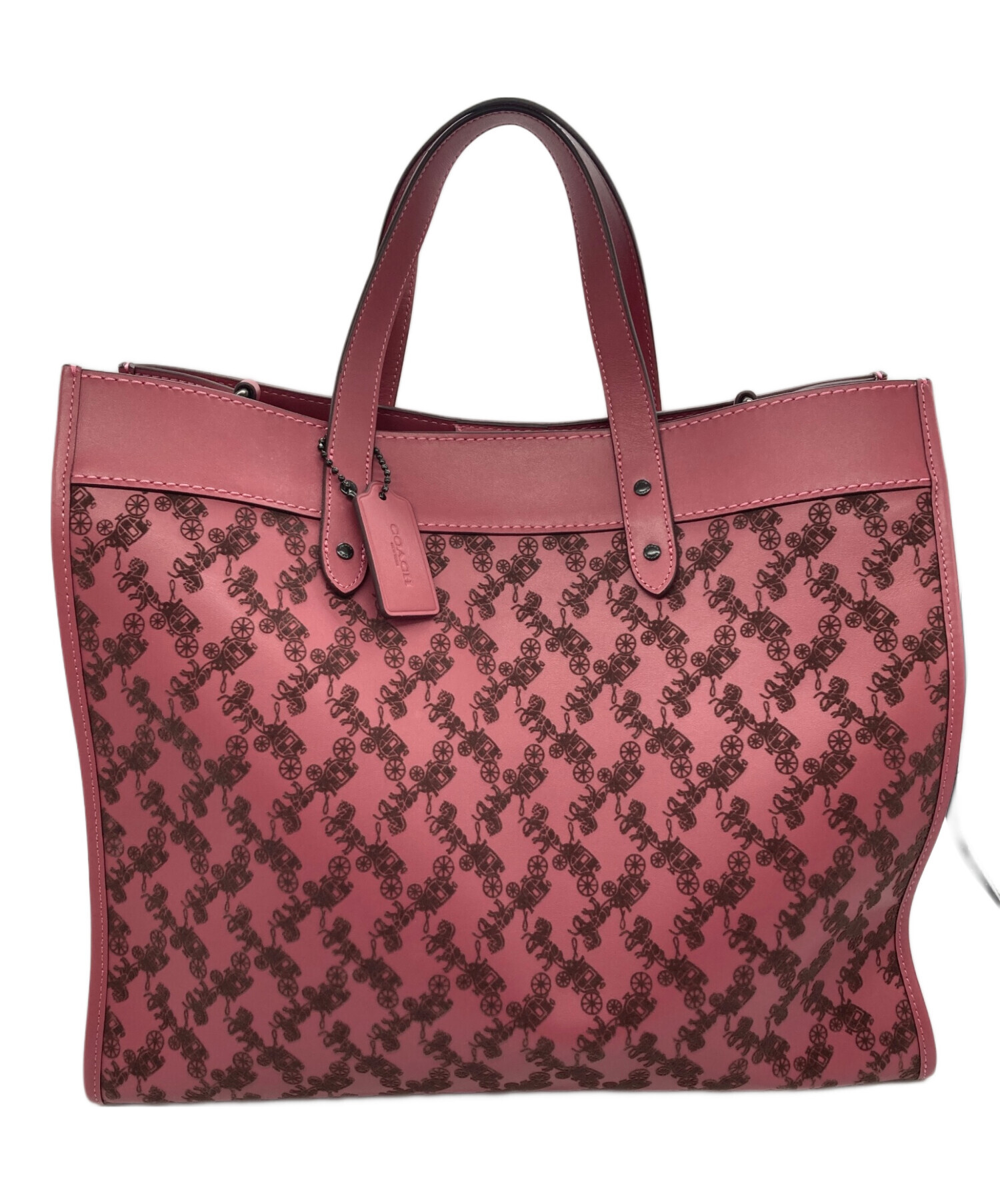 未使用級 COACH コーチ フィールド トート ホースアンドキャリッジ 中古・古着通販】COACH (コーチ) フィールド トート 22 ホース アンド