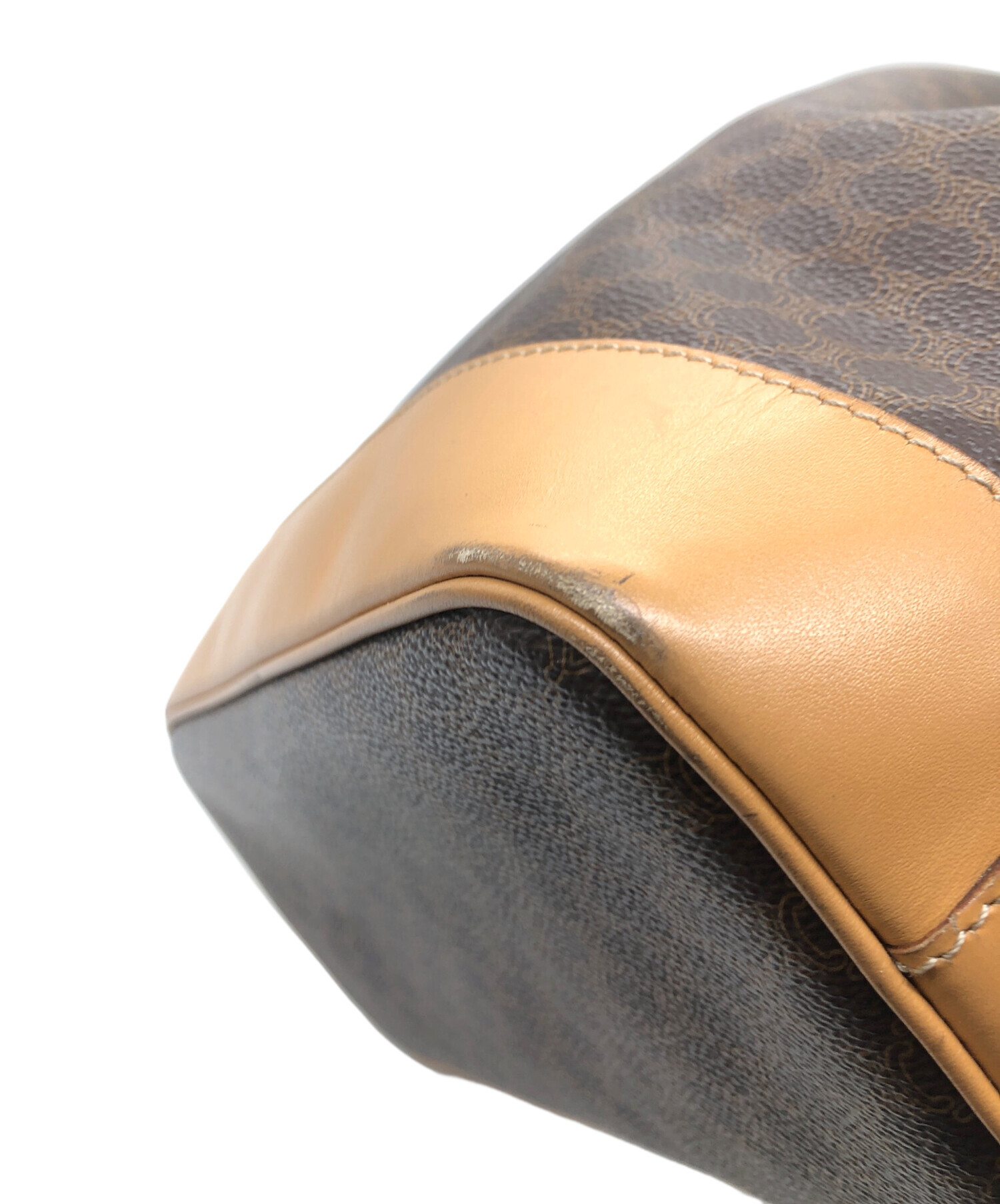 中古・古着通販】CELINE (セリーヌ) 巾着ショルダーバッグ ブラウン