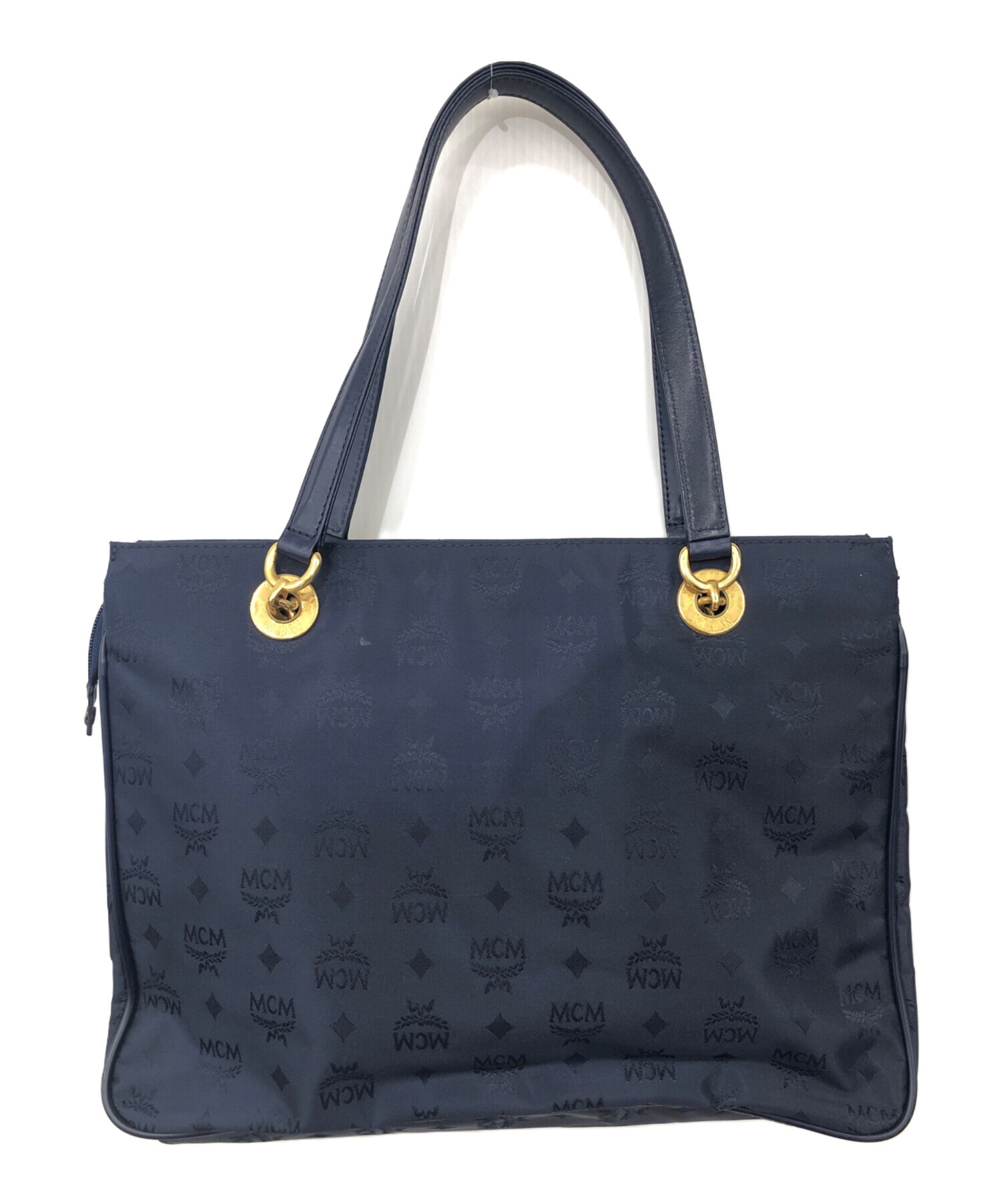 中古・古着通販】MCM (エムシーエム) ナイロントートバッグ ネイビー 